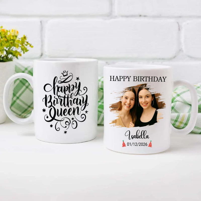 Happy Birthday Queen Mug – Personalised Gift – 89Prints
