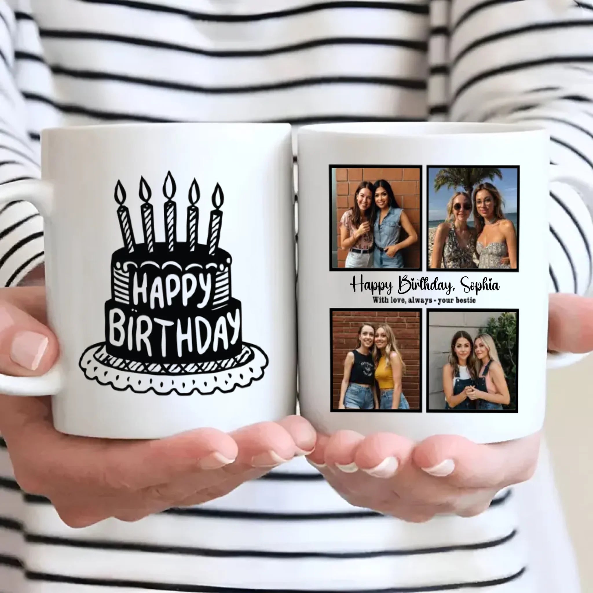 Best Friend Birthday Mug – With Love, Always – Your Bestie – 89Prints