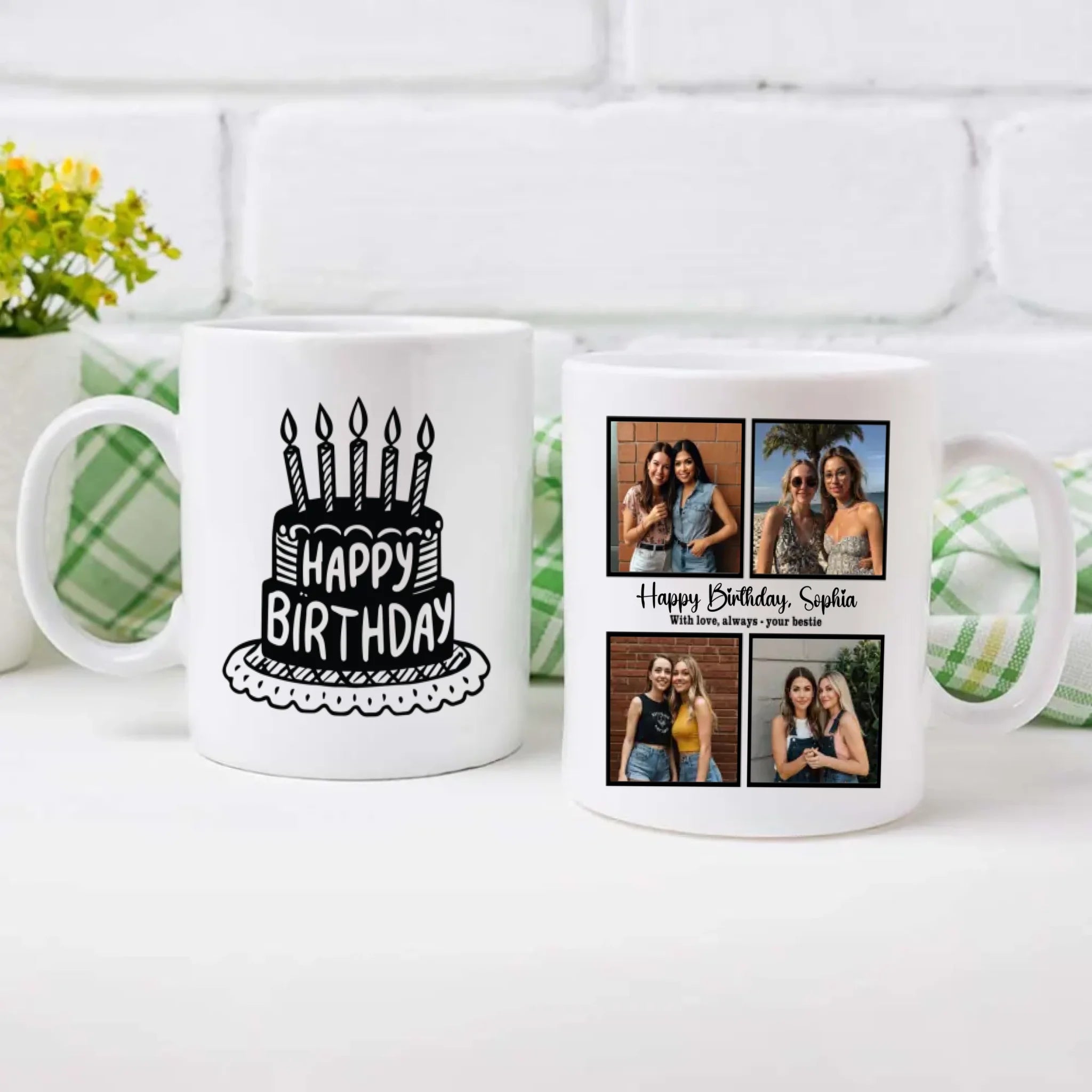 Best Friend Birthday Mug – With Love, Always – Your Bestie – 89Prints