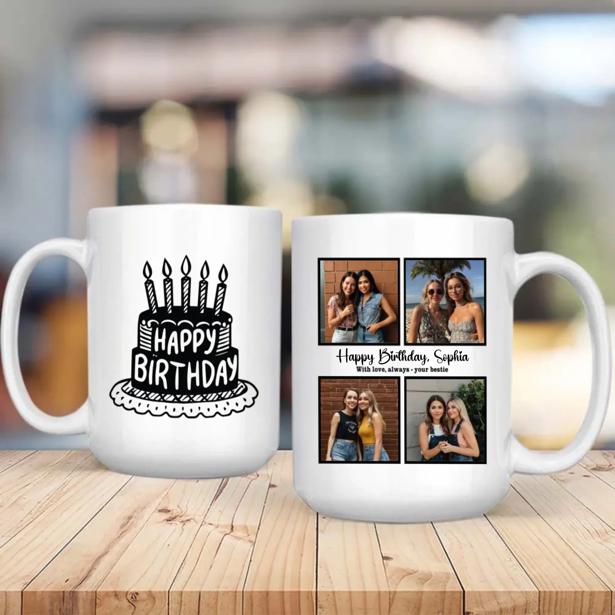 Best Friend Birthday Mug – With Love, Always – Your Bestie – 89Prints