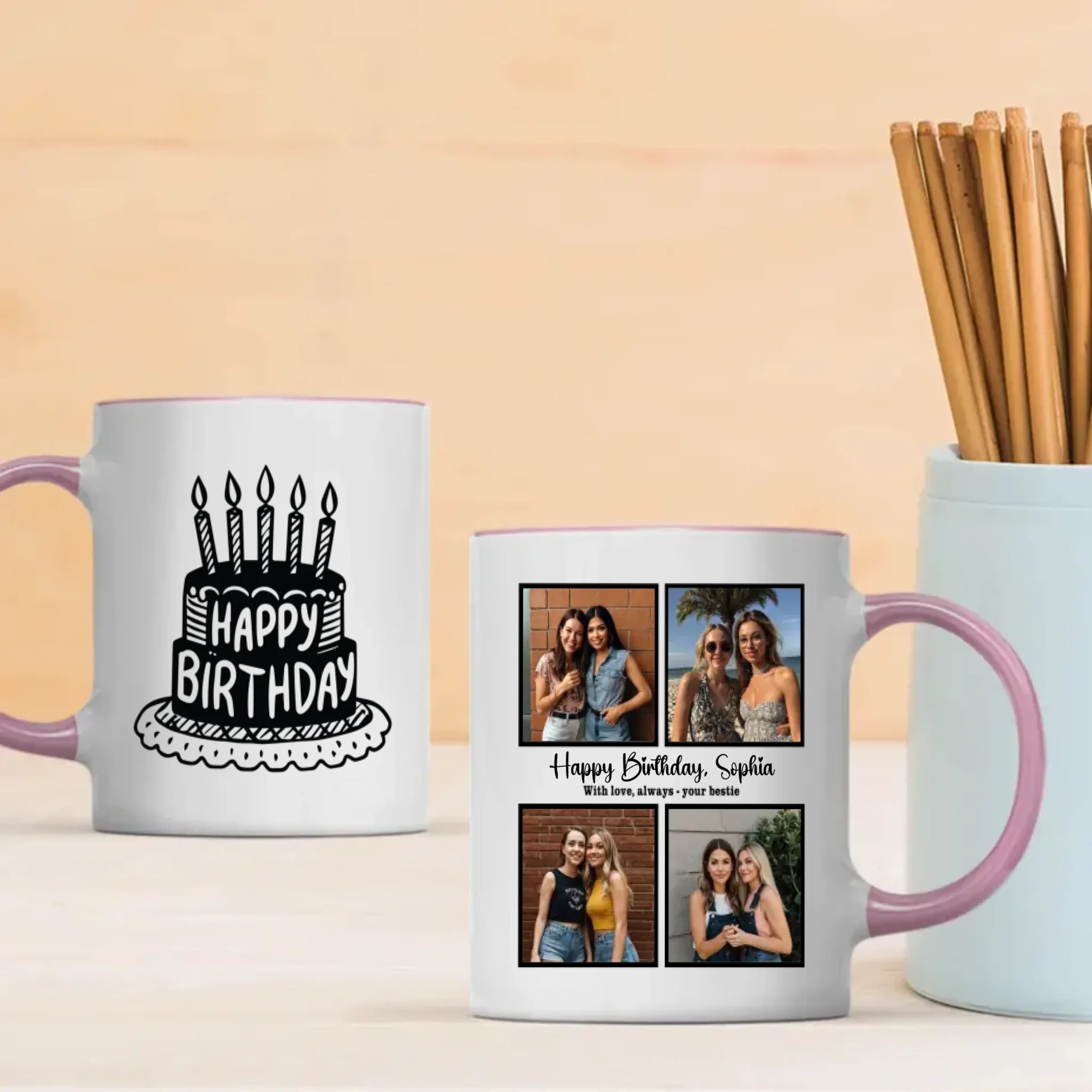 Best Friend Birthday Mug – With Love, Always – Your Bestie – 89Prints