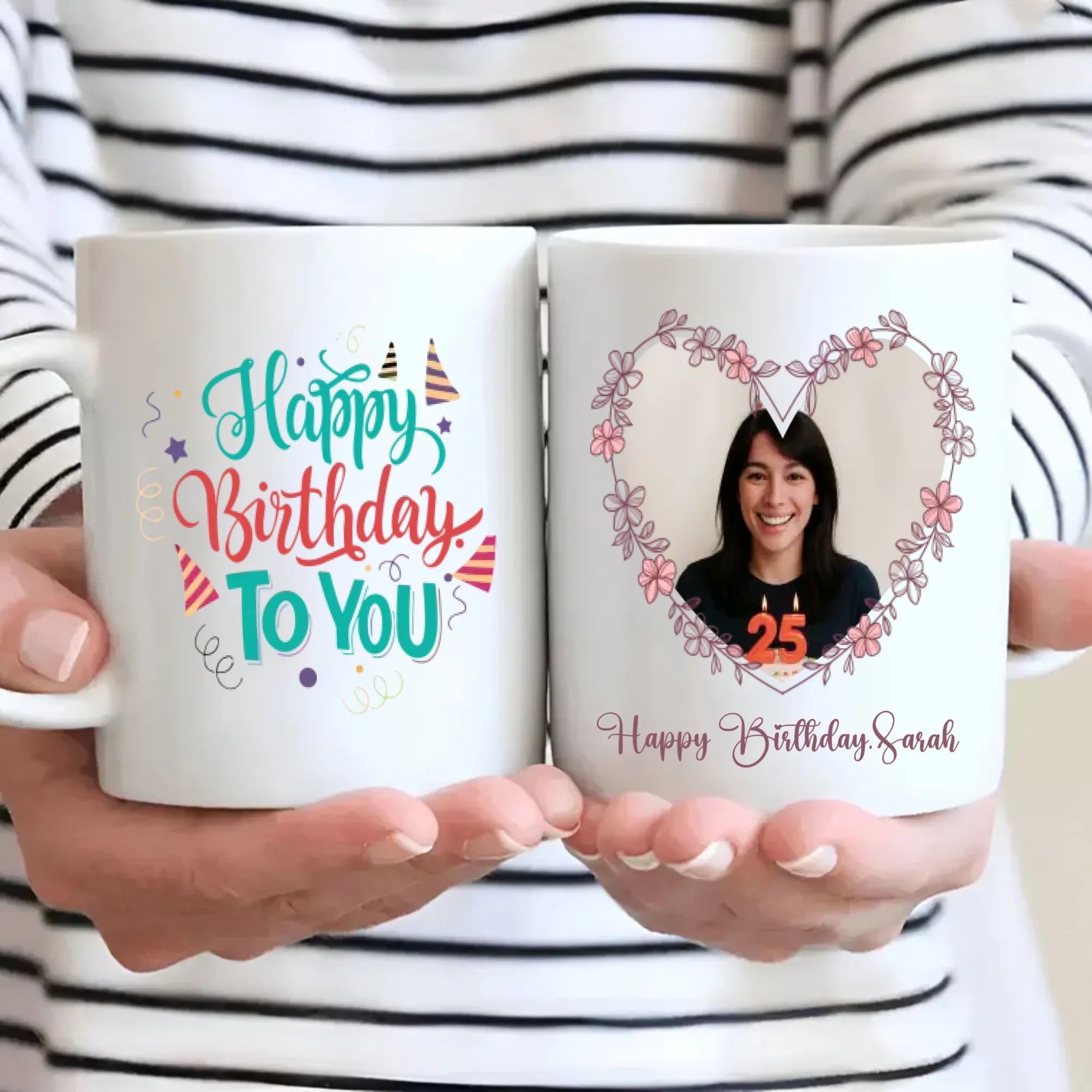 Happy 25th Birthday Mug – Personalised Gift Cup –89Prints