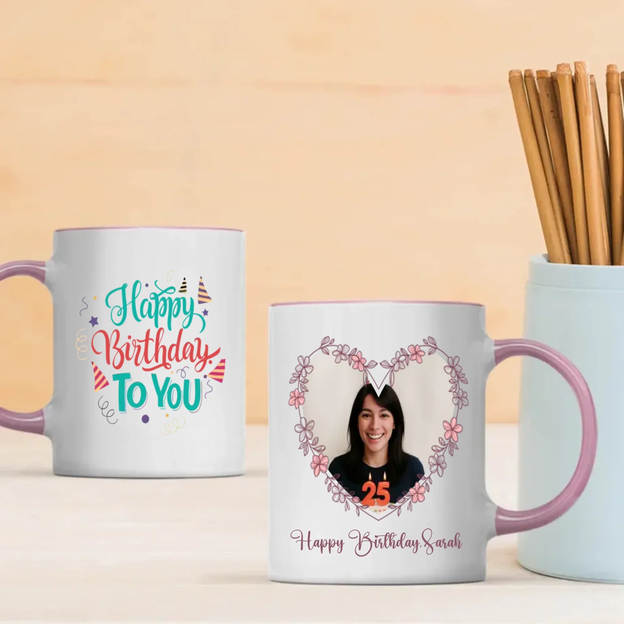 Happy 25th Birthday Mug – Personalised Gift Cup –89Prints