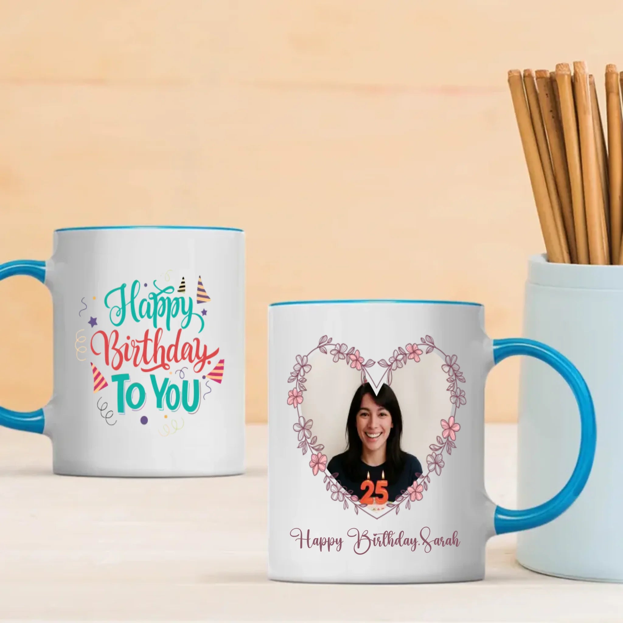 Happy 25th Birthday Mug – Personalised Gift Cup –89Prints