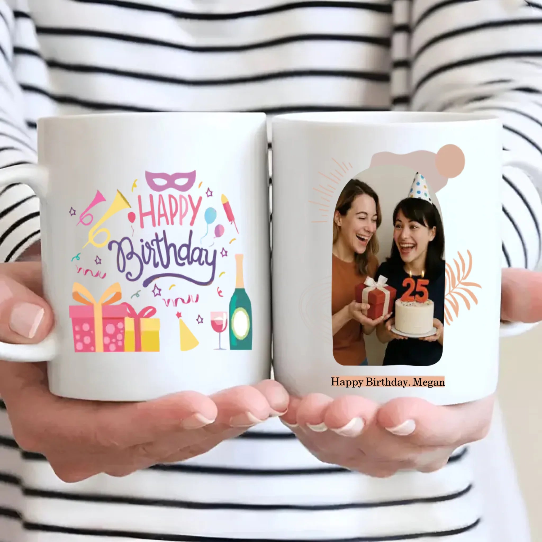 Happy Birthday Mug for Her – Elegant Personalized Gift for Women – 89Prints