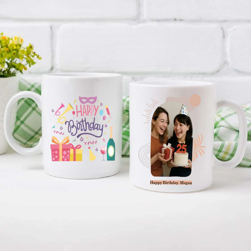 Happy Birthday Mug for Her – Elegant Personalized Gift for Women – 89Prints