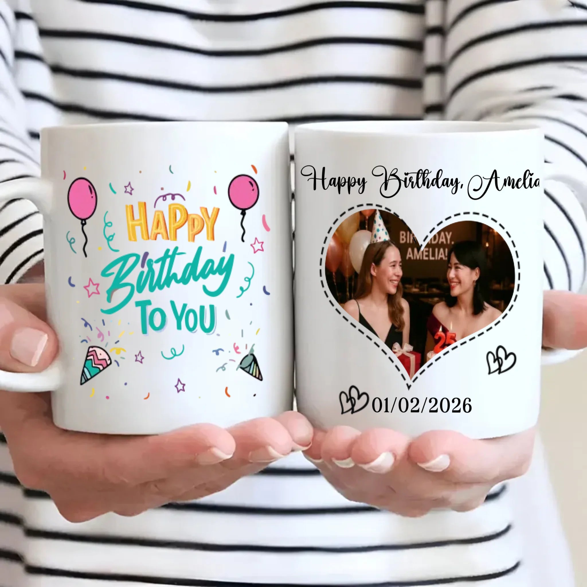 Happy Sweet 25 Birthday Mug – Personalized Elegant Gift for Milestone Celebration – 89Prints