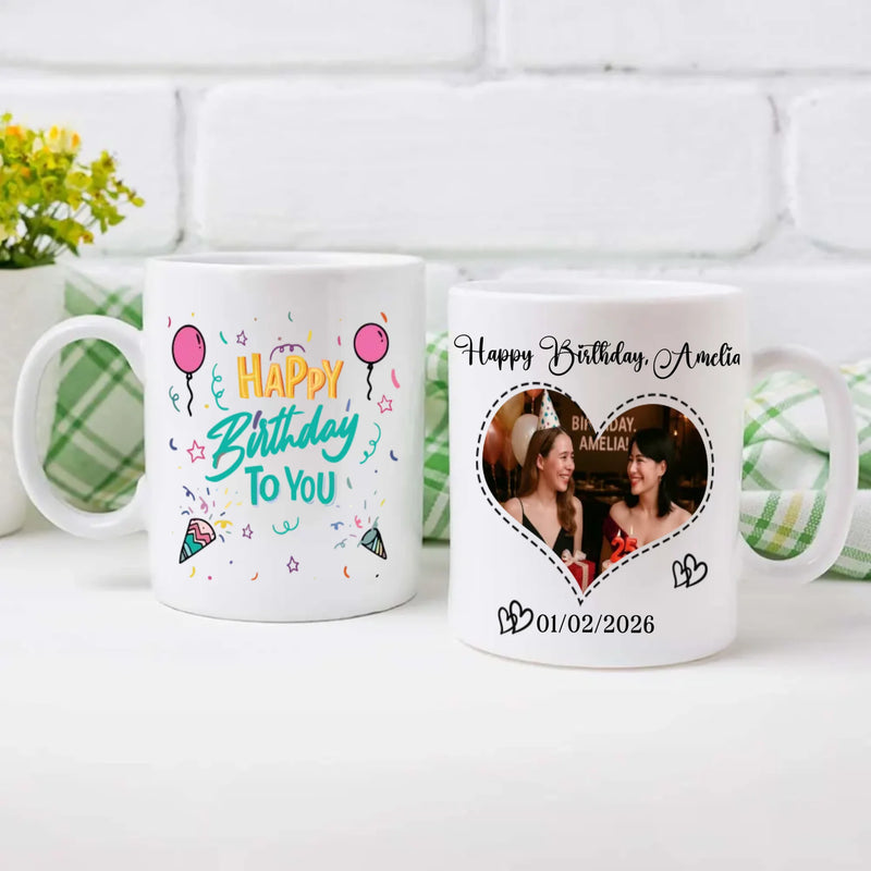 Happy Sweet 25 Birthday Mug – Personalized Elegant Gift for Milestone Celebration – 89Prints