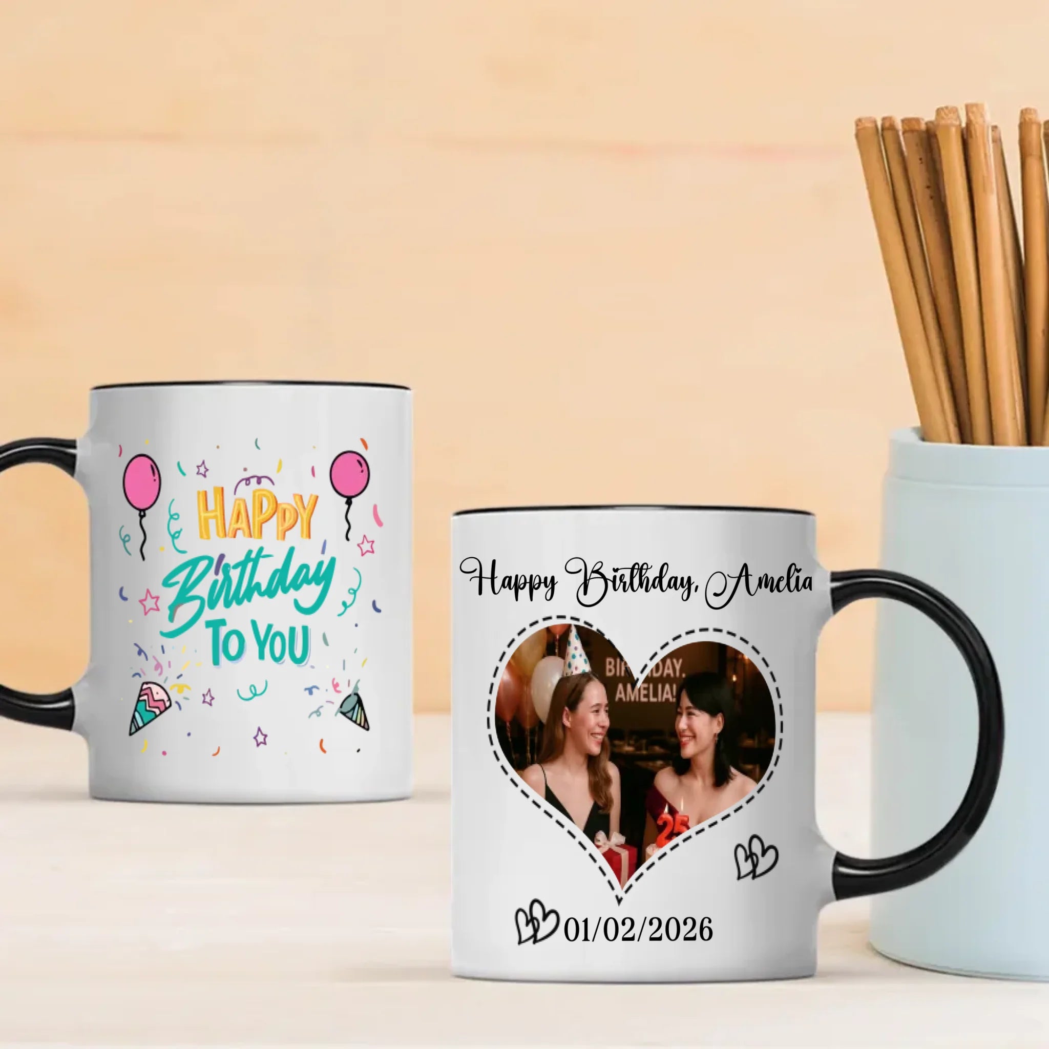 Happy Sweet 25 Birthday Mug – Personalized Elegant Gift for Milestone Celebration – 89Prints