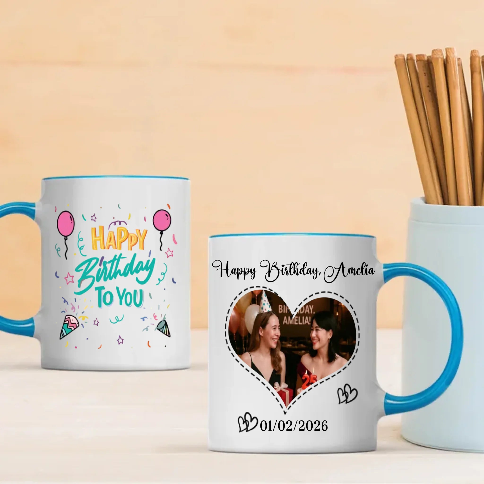 Happy Sweet 25 Birthday Mug – Personalized Elegant Gift for Milestone Celebration – 89Prints