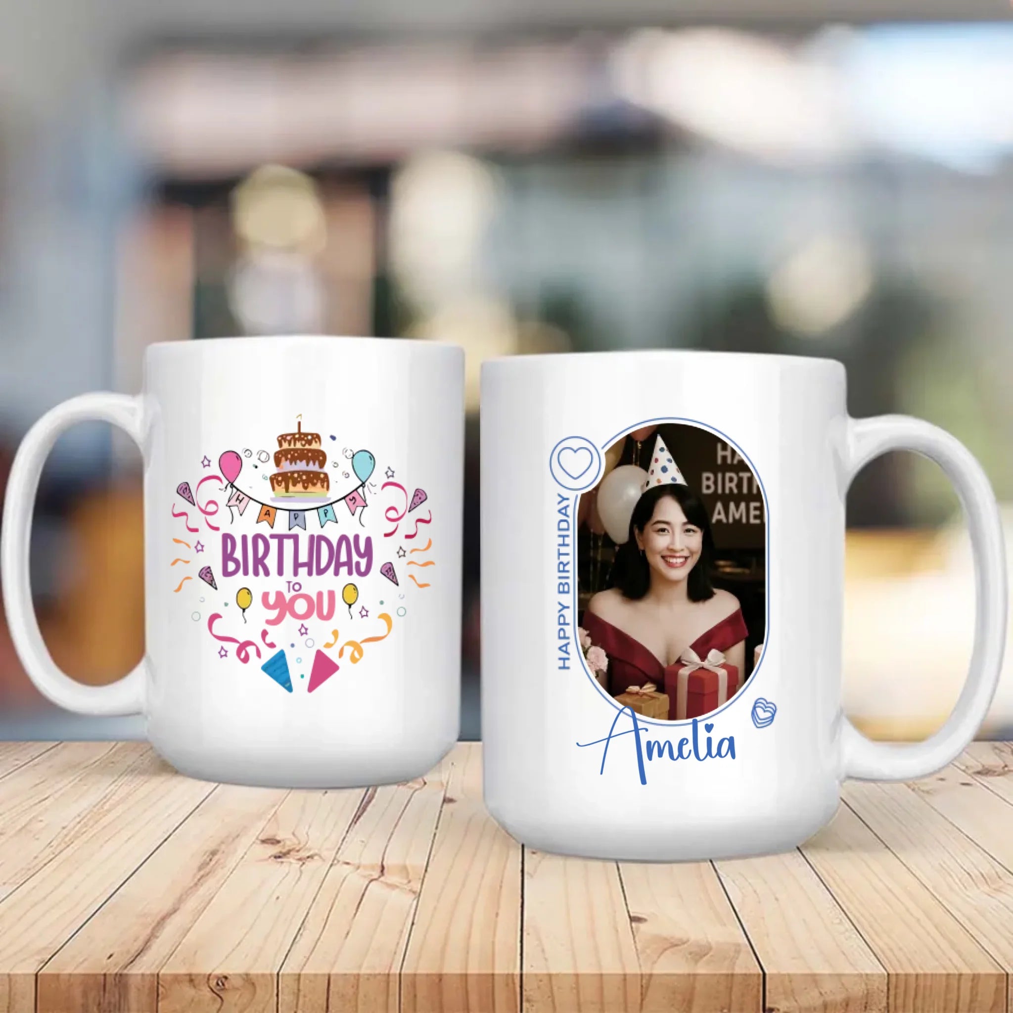 Happy Birthday Mom Mug – Elegant Gift – 89Prints