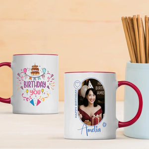Happy Birthday Mom Mug – Elegant Gift – 89Prints