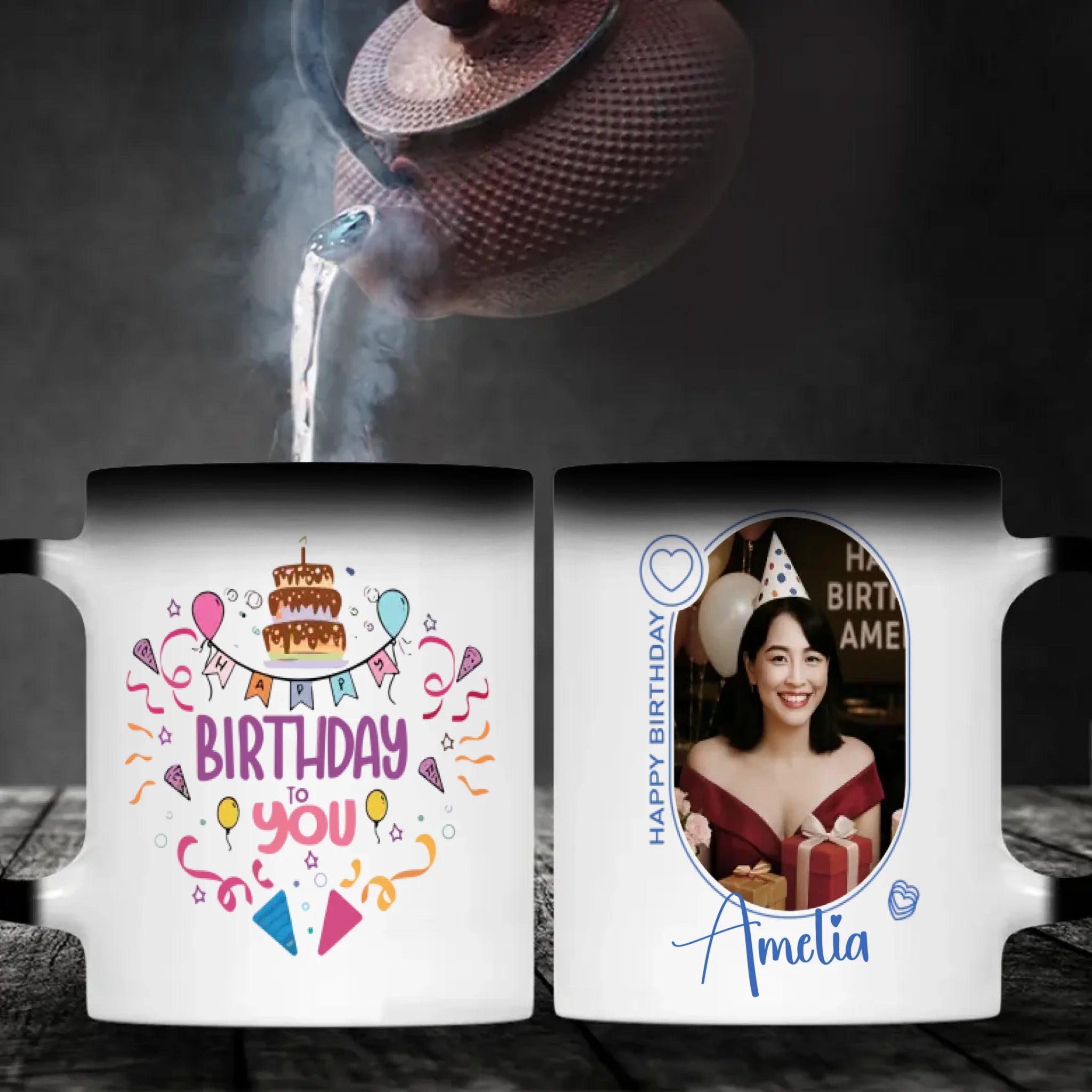 Happy Birthday Mom Mug – Elegant Gift – 89Prints