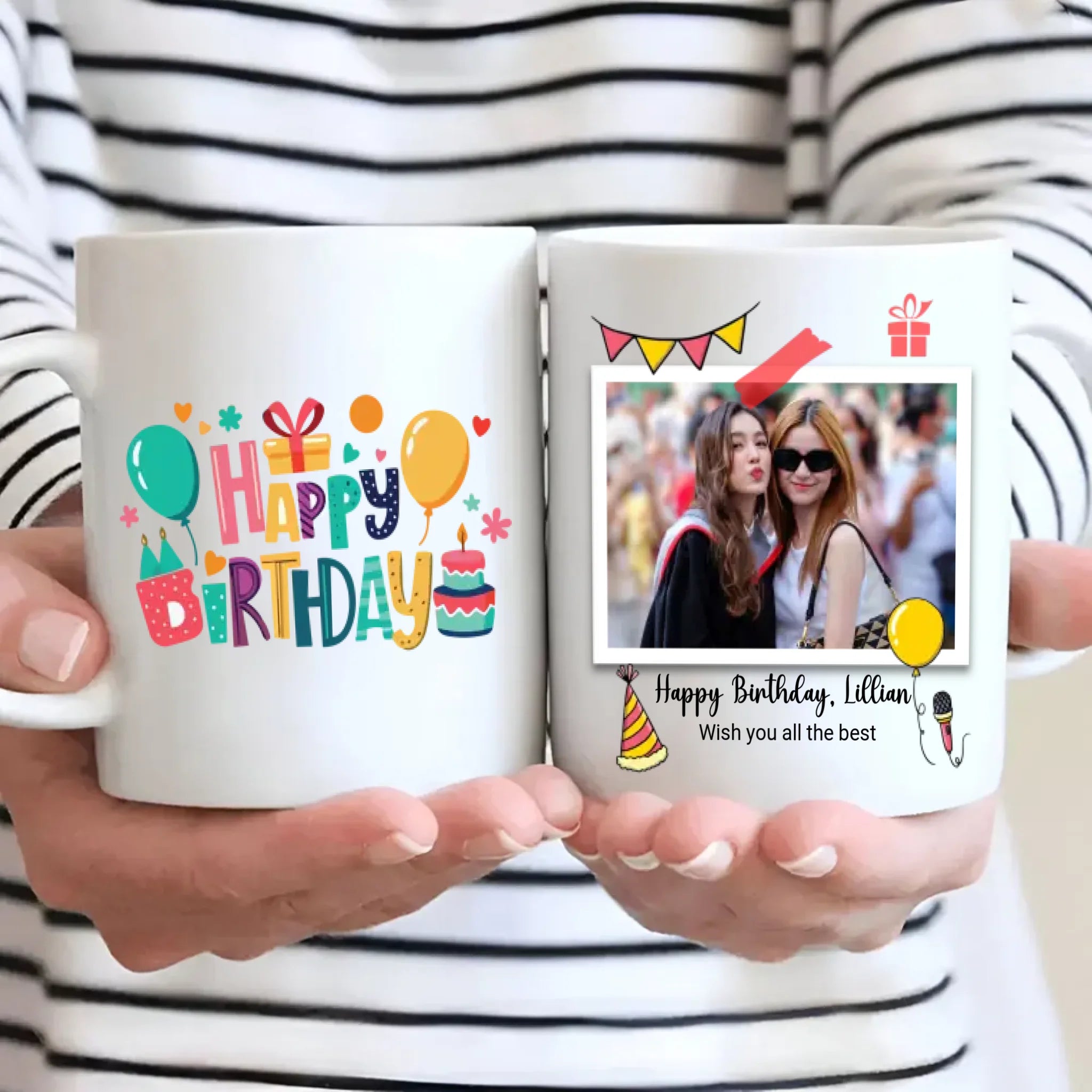 Custom Happy Birthday Coffee Mug – Personalized Gift for Friends, Family & Loved Ones – 89Prints