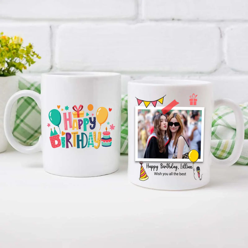 Custom Happy Birthday Coffee Mug – Personalized Gift for Friends, Family & Loved Ones – 89Prints