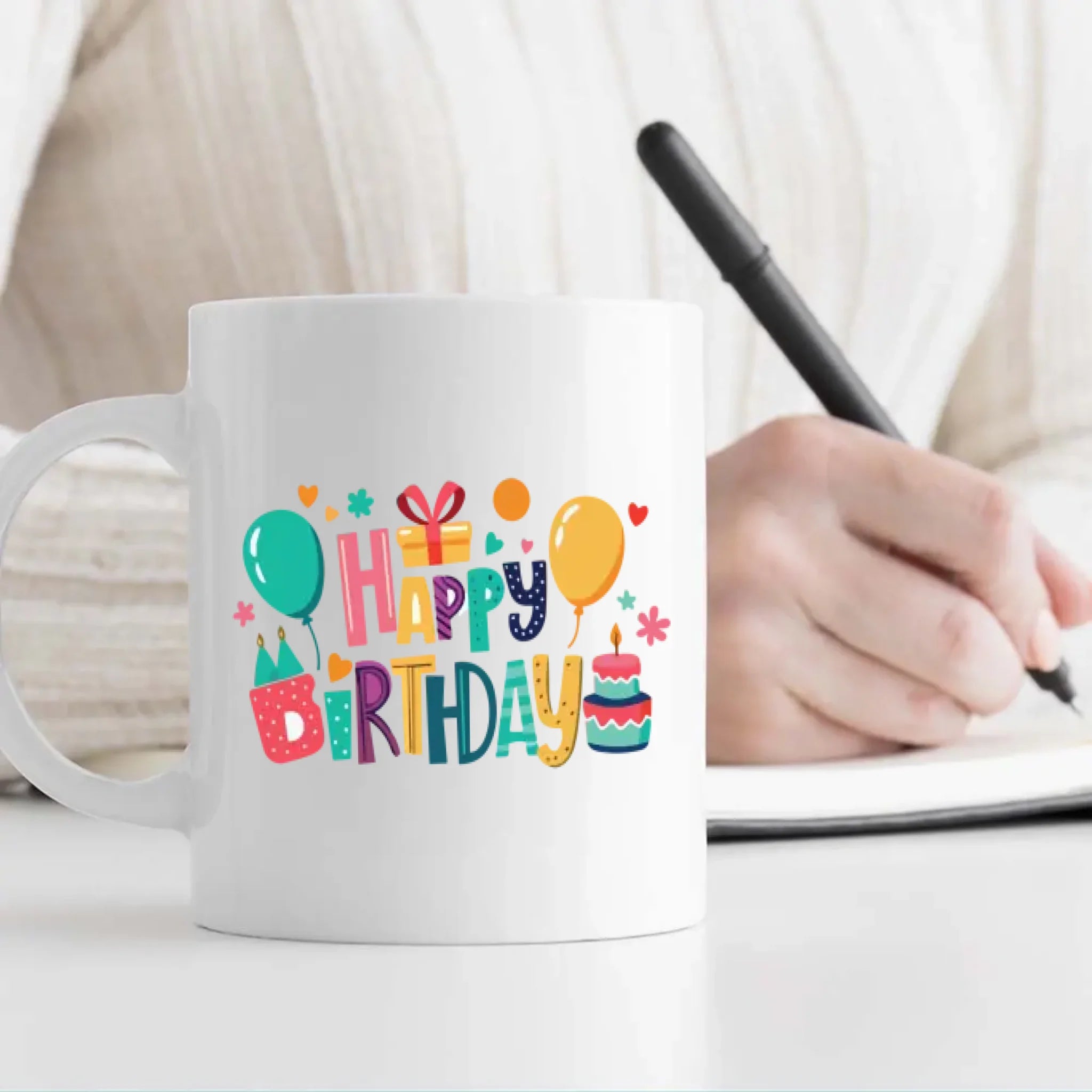 Custom Happy Birthday Coffee Mug – Personalized Gift for Friends, Family & Loved Ones – 89Prints