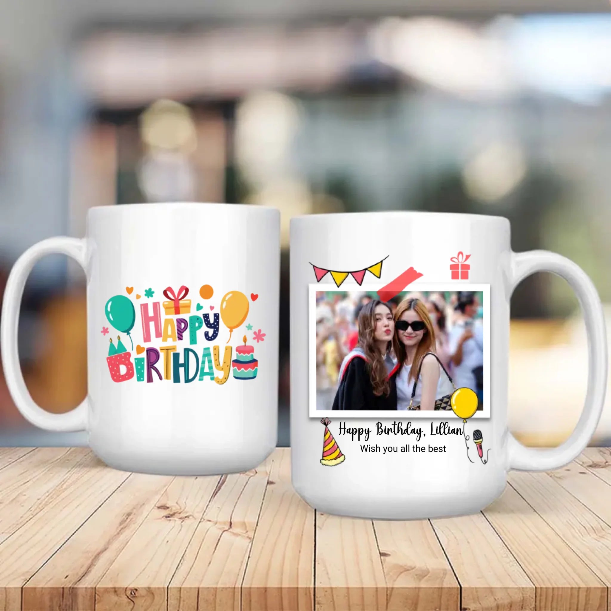 Custom Happy Birthday Coffee Mug – Personalized Gift for Friends, Family & Loved Ones – 89Prints