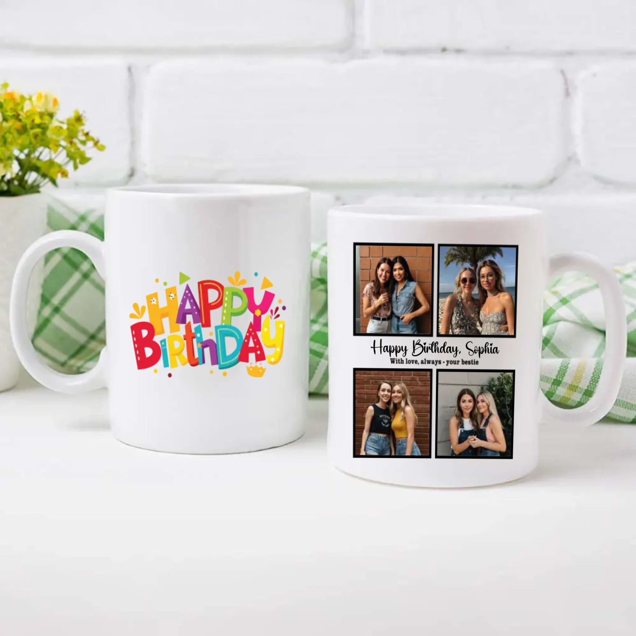Adorable Bestie Birthday Coffee Mug Gift – Personalized Friendship Keepsake – 89Prints