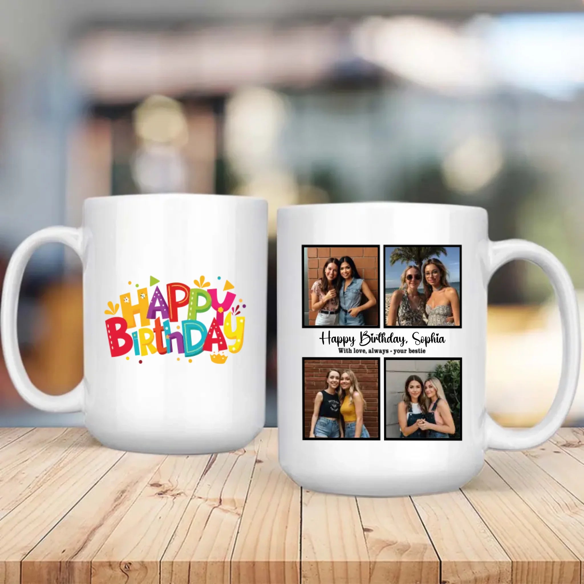 Adorable Bestie Birthday Coffee Mug Gift – Personalized Friendship Keepsake – 89Prints