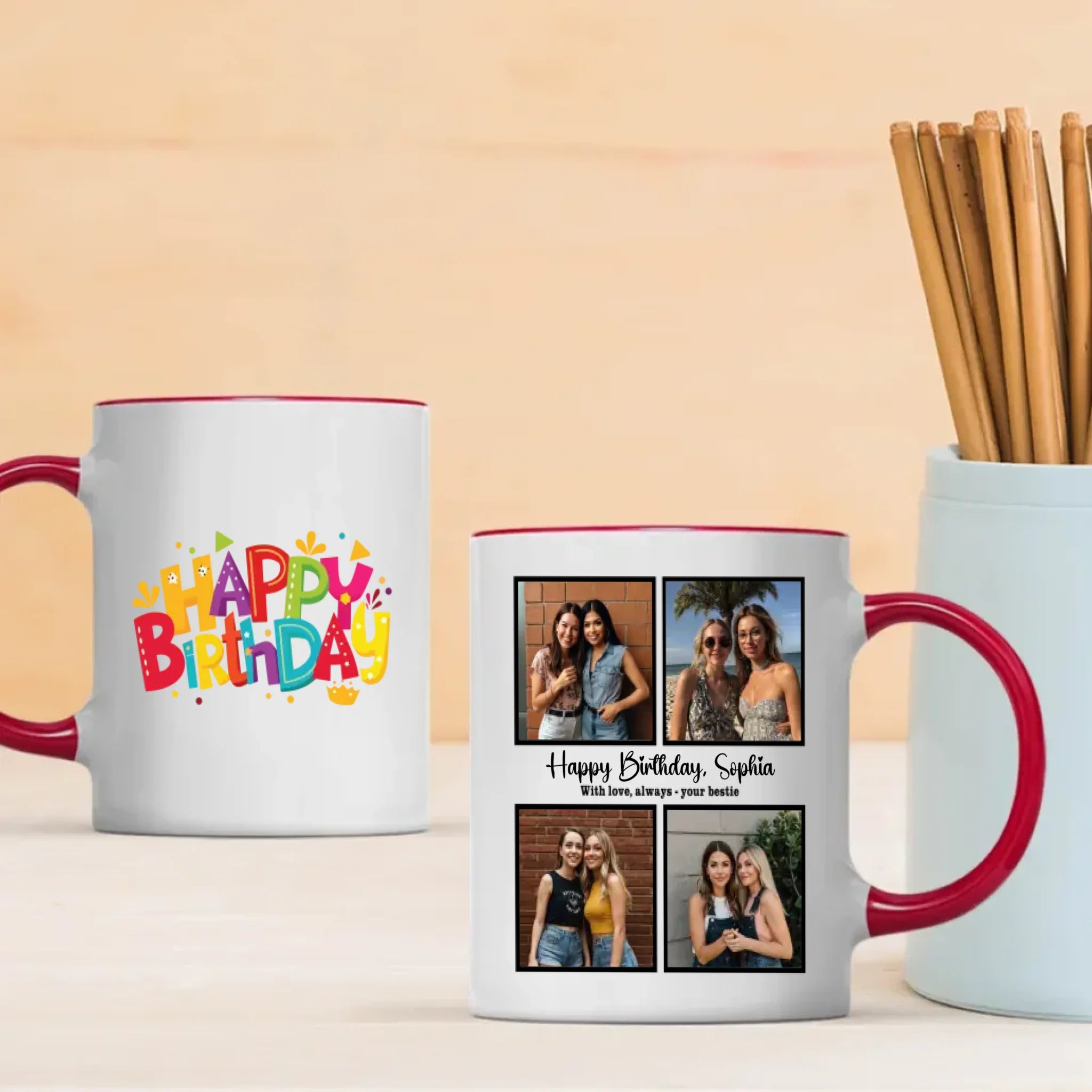 Adorable Bestie Birthday Coffee Mug Gift – Personalized Friendship Keepsake – 89Prints