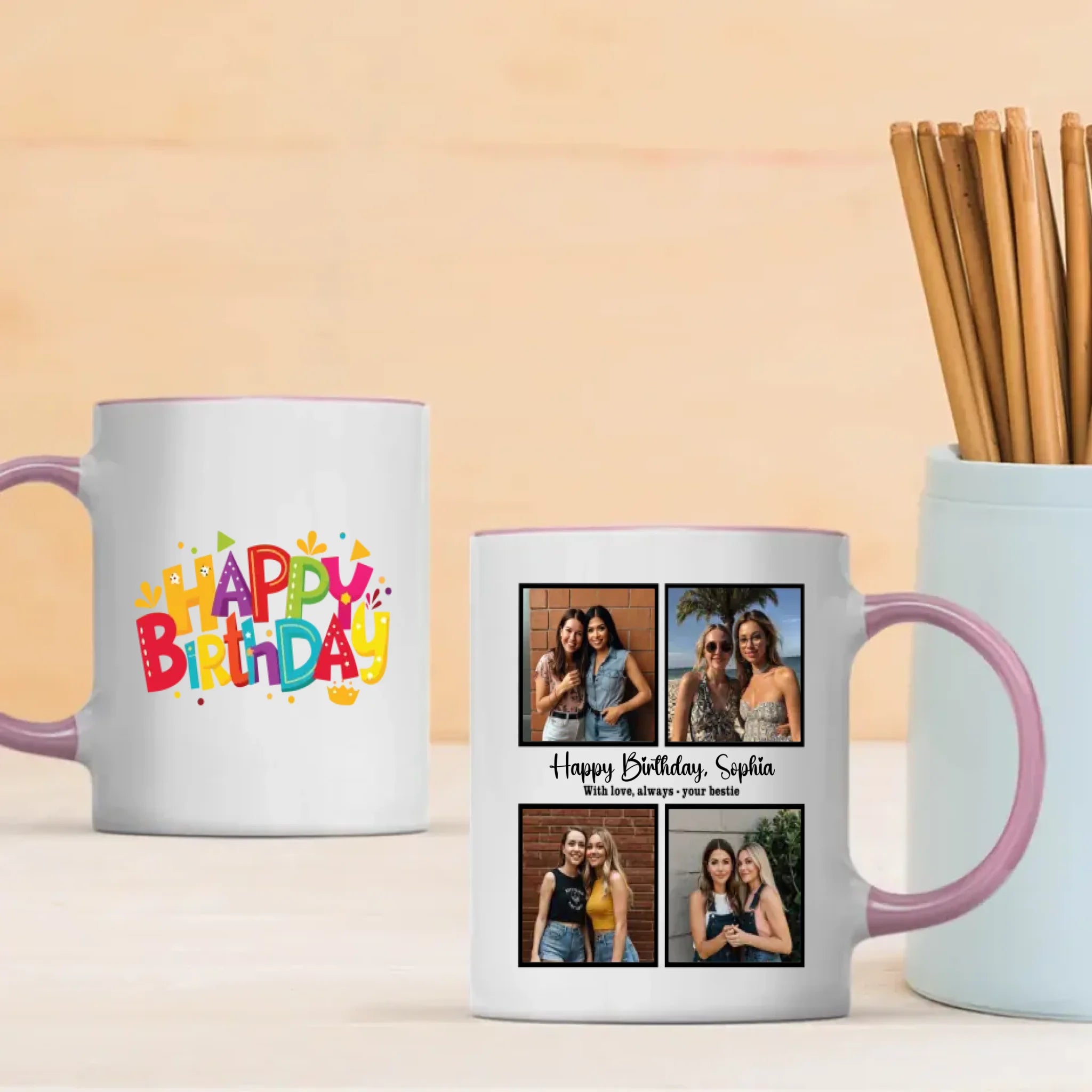 Adorable Bestie Birthday Coffee Mug Gift – Personalized Friendship Keepsake – 89Prints