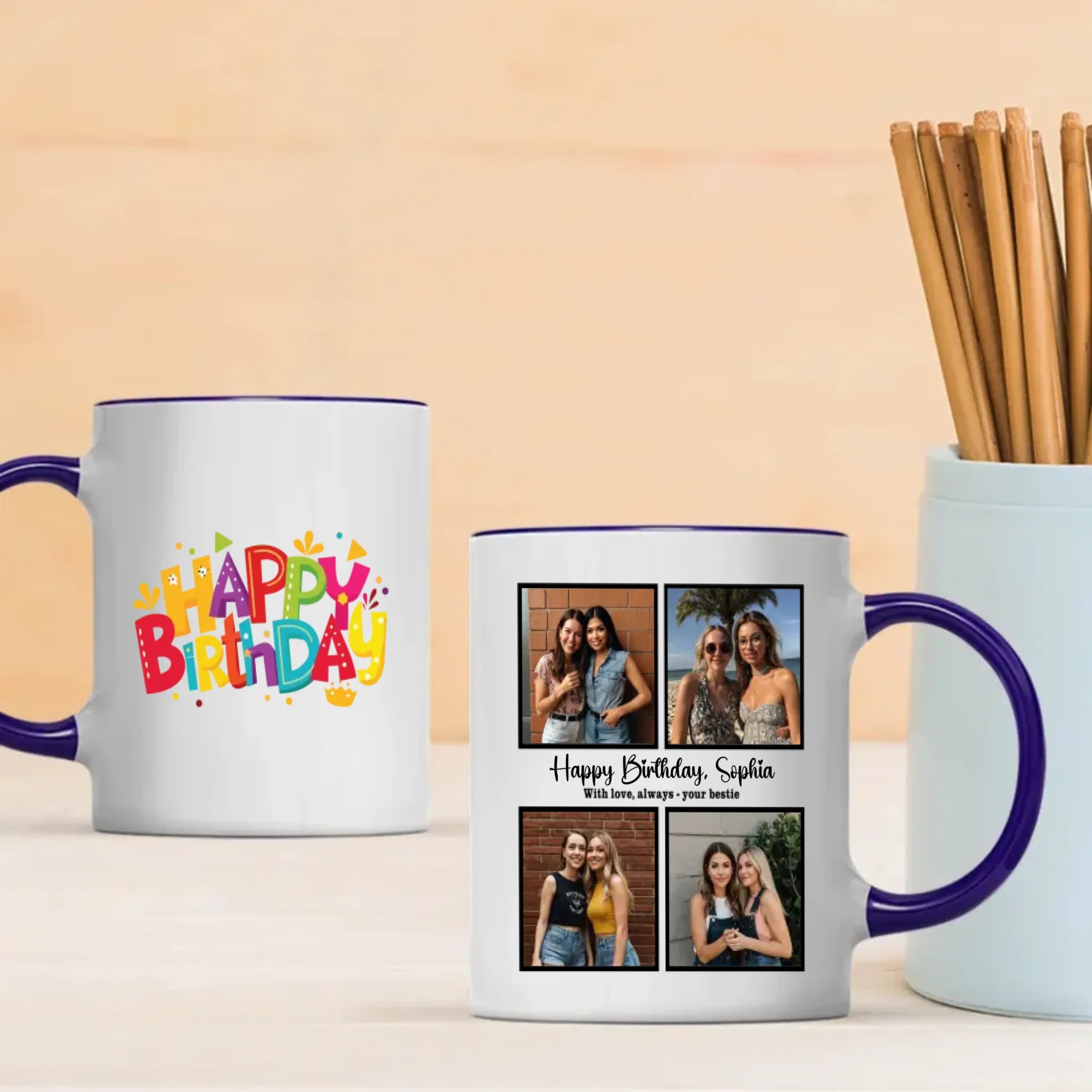 Adorable Bestie Birthday Coffee Mug Gift – Personalized Friendship Keepsake – 89Prints