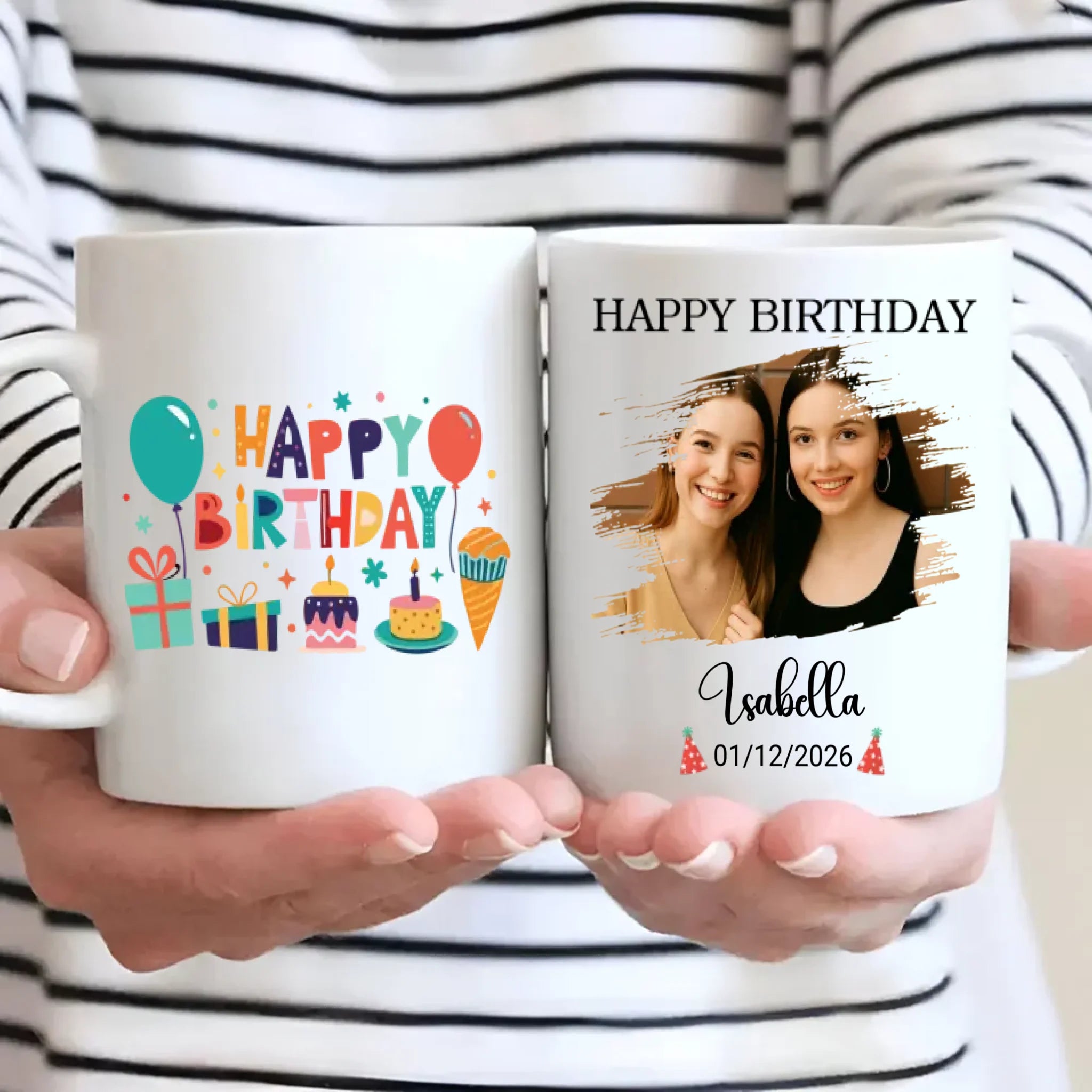 Customized Happy Birthday Mugs – Personalized Gift for Friends & Family – 89Prints