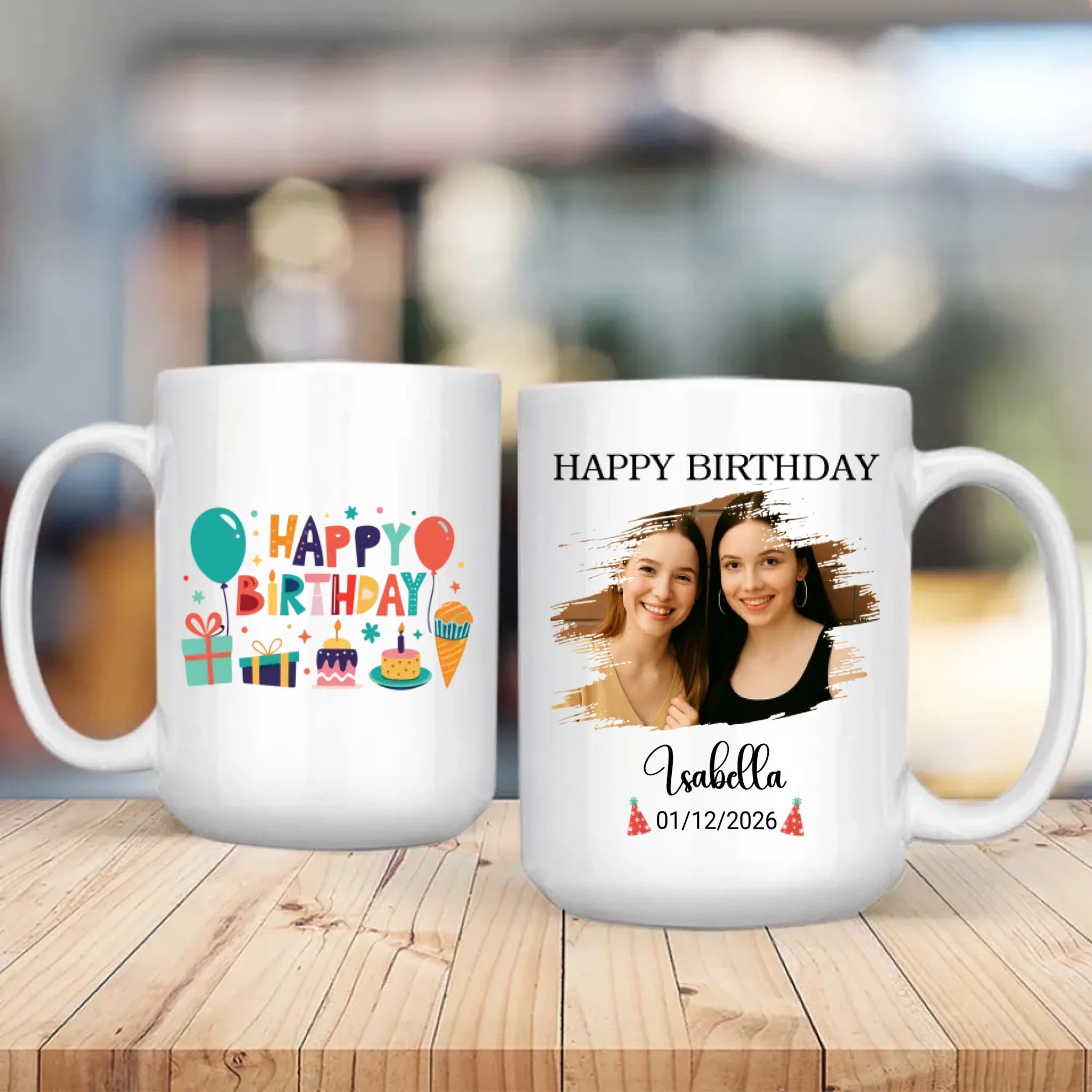 Customized Happy Birthday Mugs – Personalized Gift for Friends & Family – 89Prints