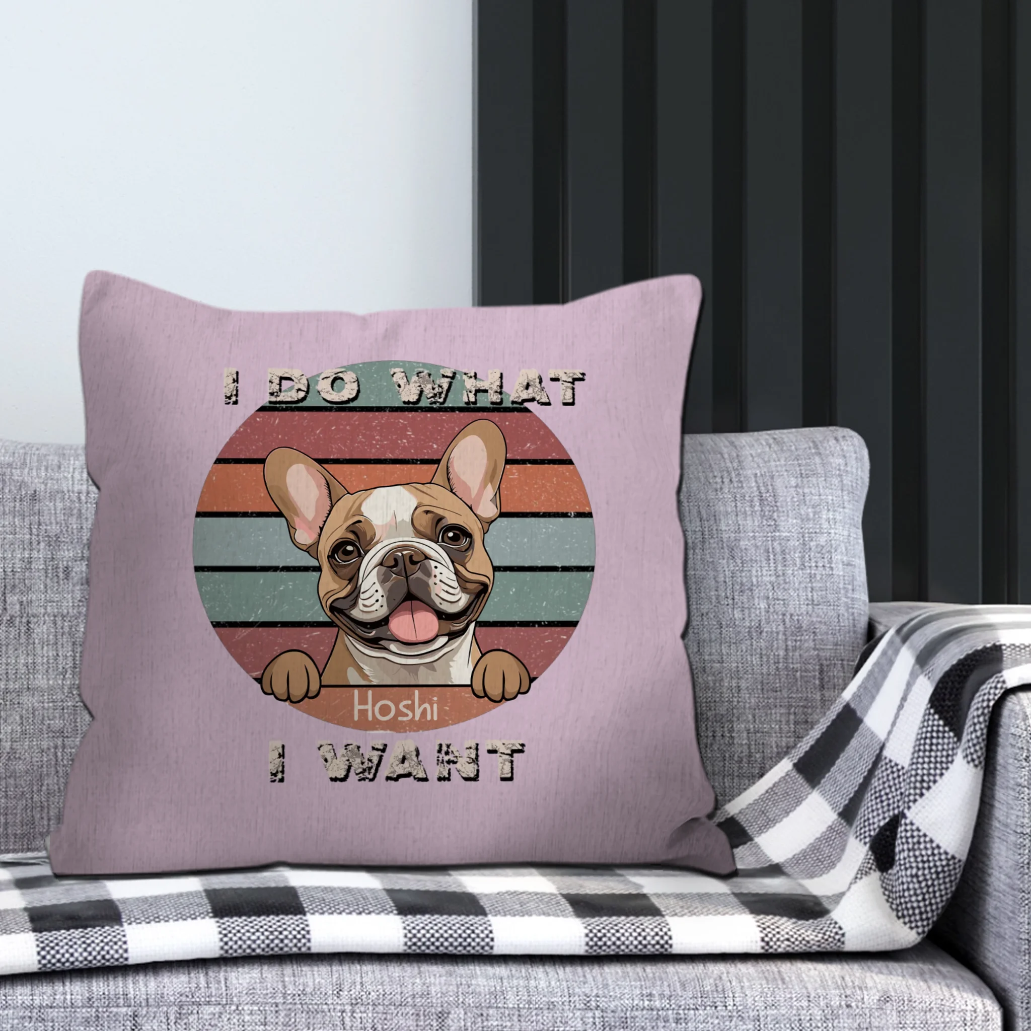 Personalized Dog Pillow | “I Do What I Want” Funny Pet Cushion - 89Prints