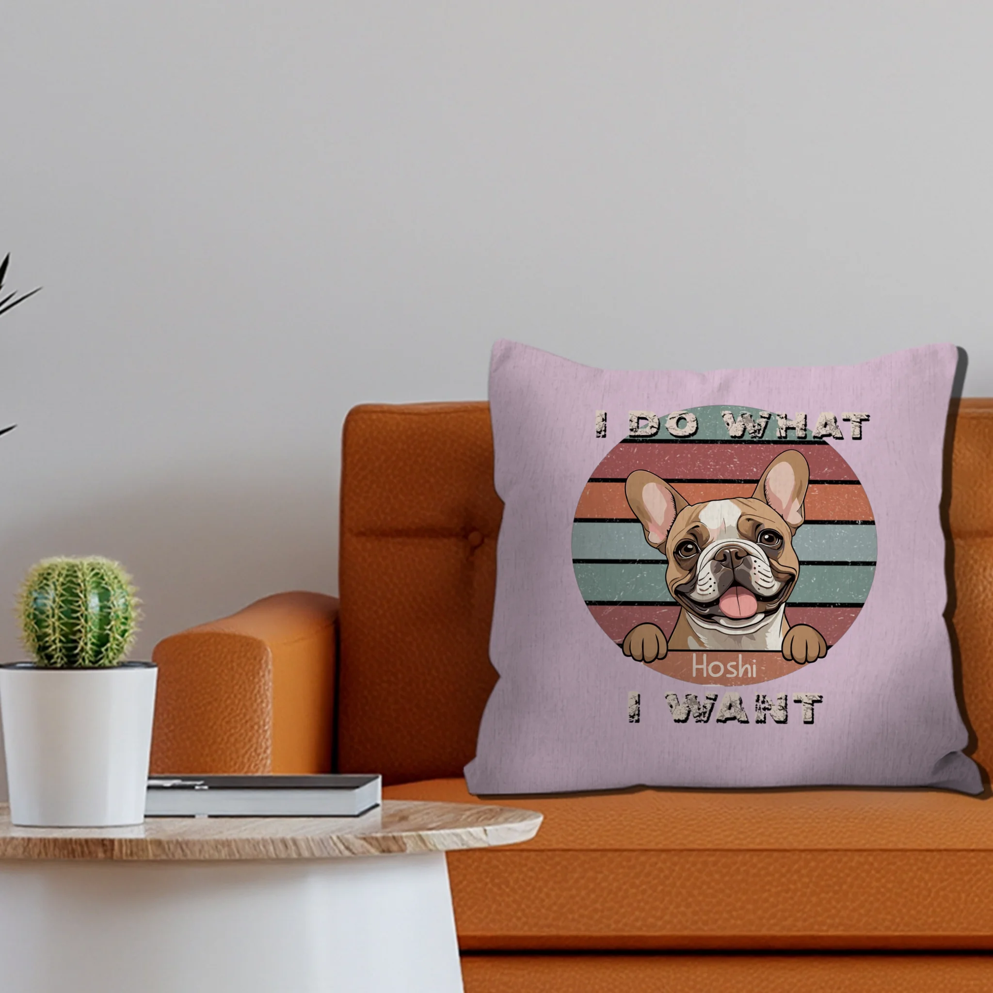 Personalized Dog Pillow | “I Do What I Want” Funny Pet Cushion - 89Prints
