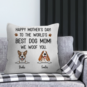 Dog Mom Pillow – Because Every Dog Deserves a Loving Mom - 89Prints