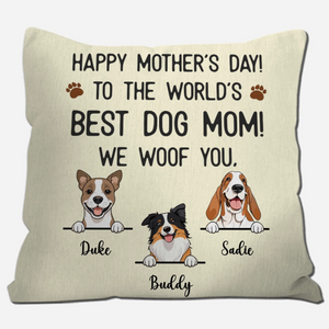 Dog Mom Pillow – Because Every Dog Deserves a Loving Mom - 89Prints