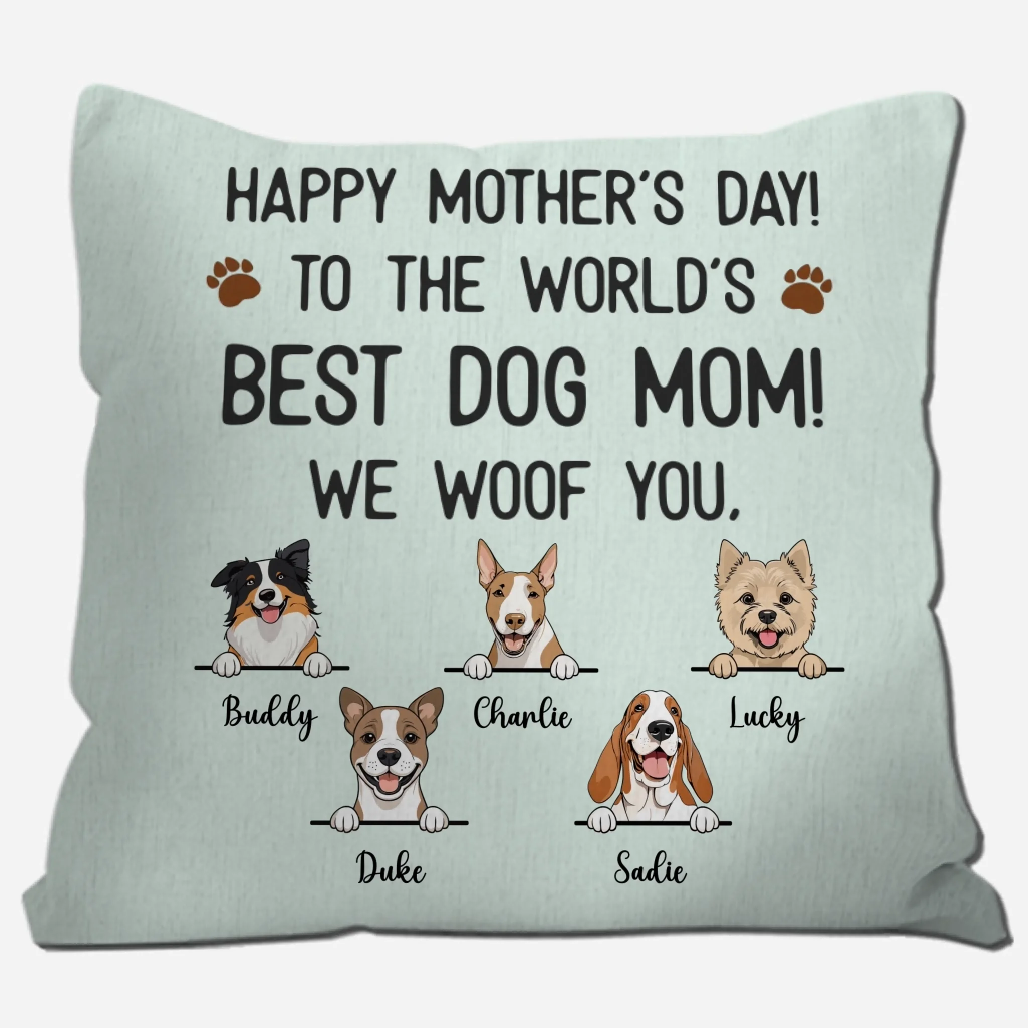 Dog Mom Pillow – Because Every Dog Deserves a Loving Mom - 89Prints