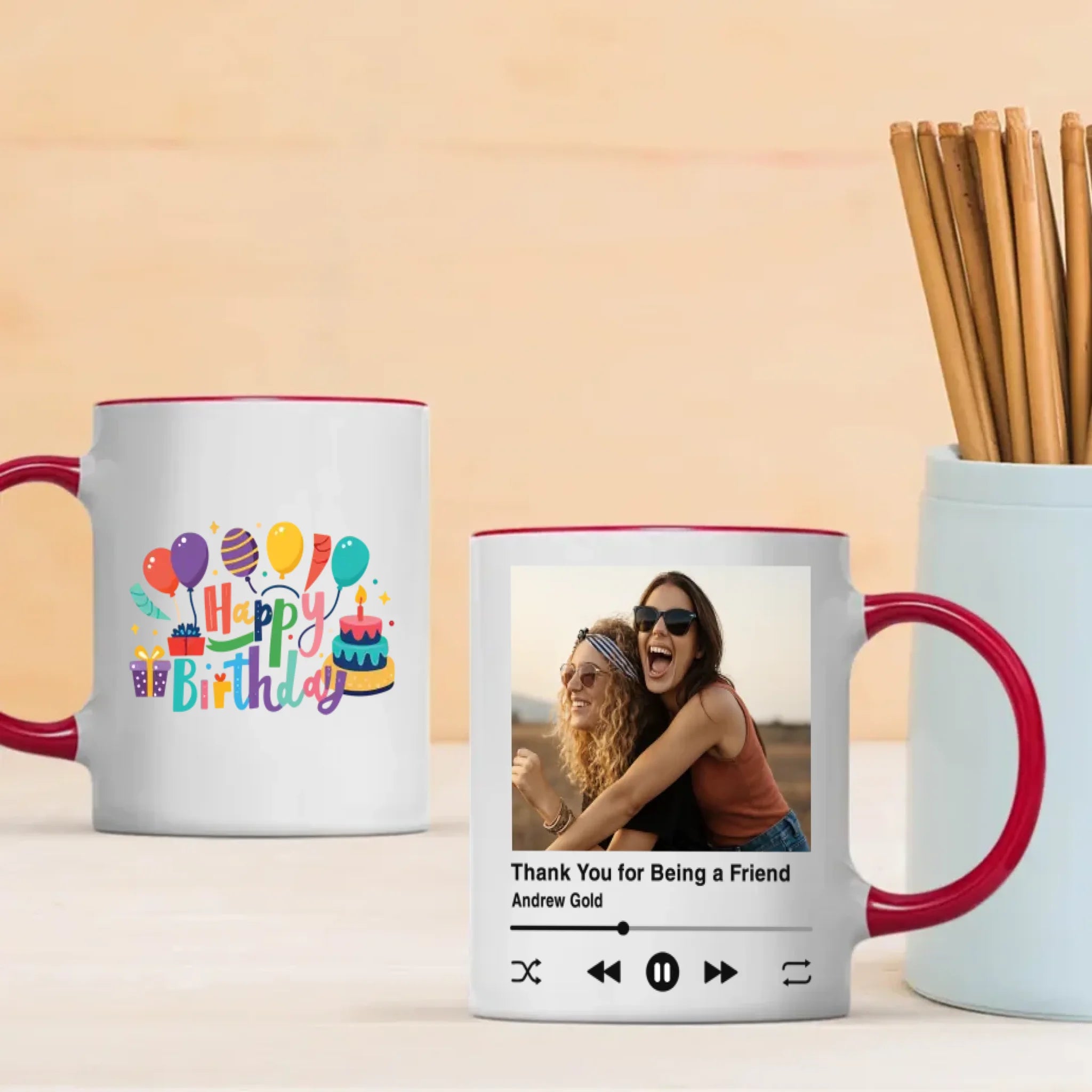 Adorable Personalized Birthday Mug for Friends - 89Prints
