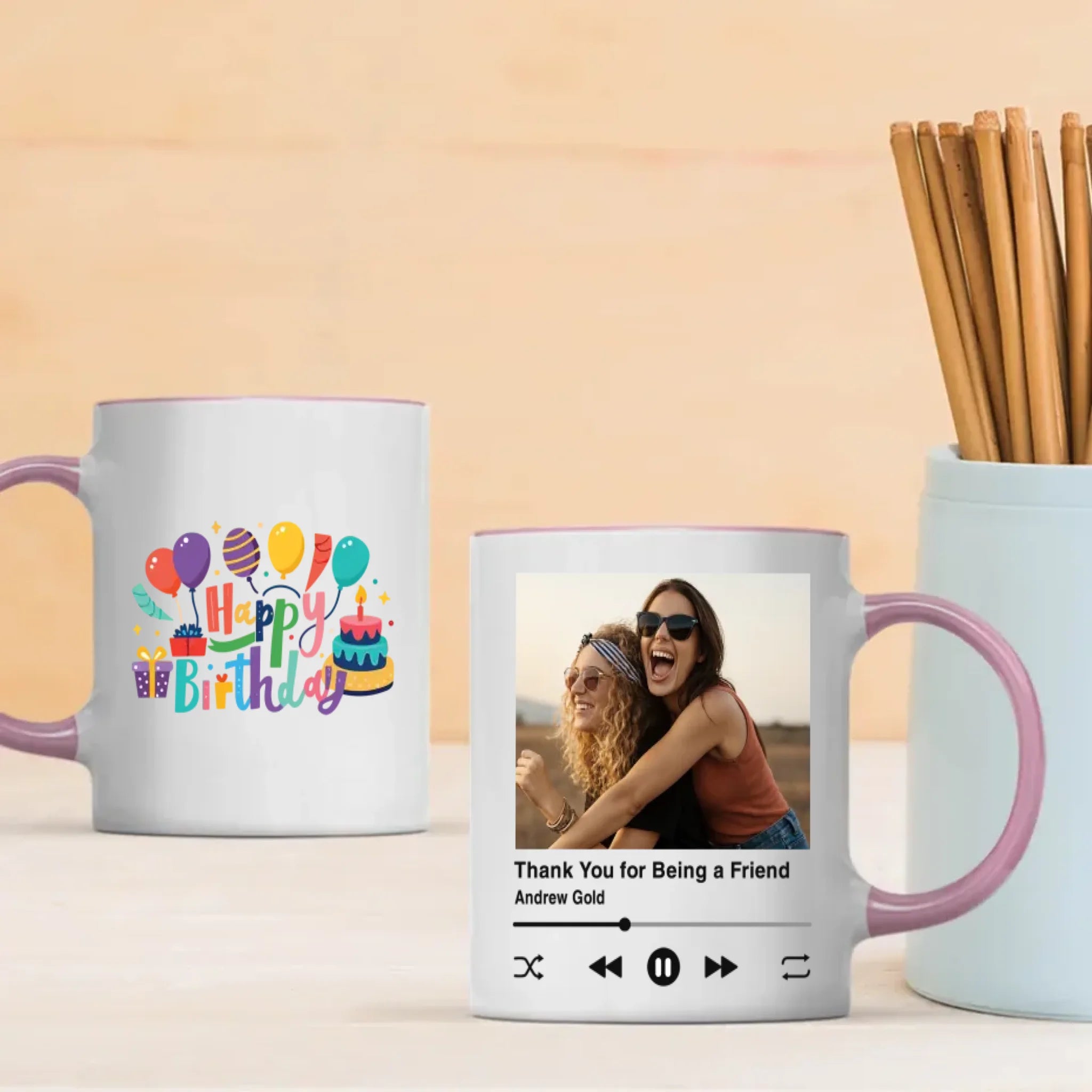 Adorable Personalized Birthday Mug for Friends - 89Prints