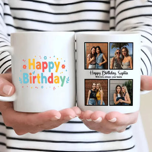 Happy Birthday Mug with Personalized Design - 89Prints