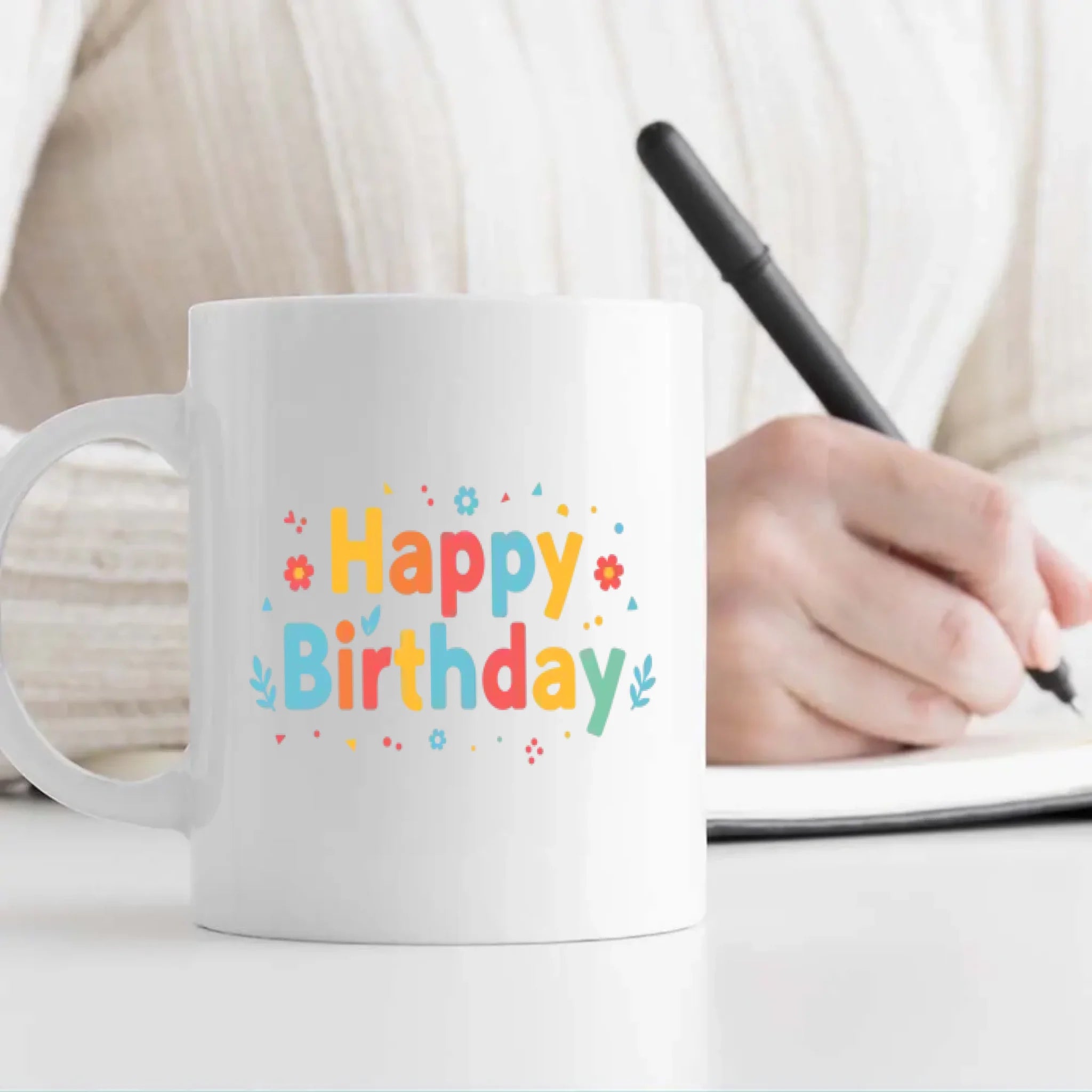 Happy Birthday Mug with Personalized Design - 89Prints