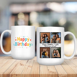 Happy Birthday Mug with Personalized Design - 89Prints