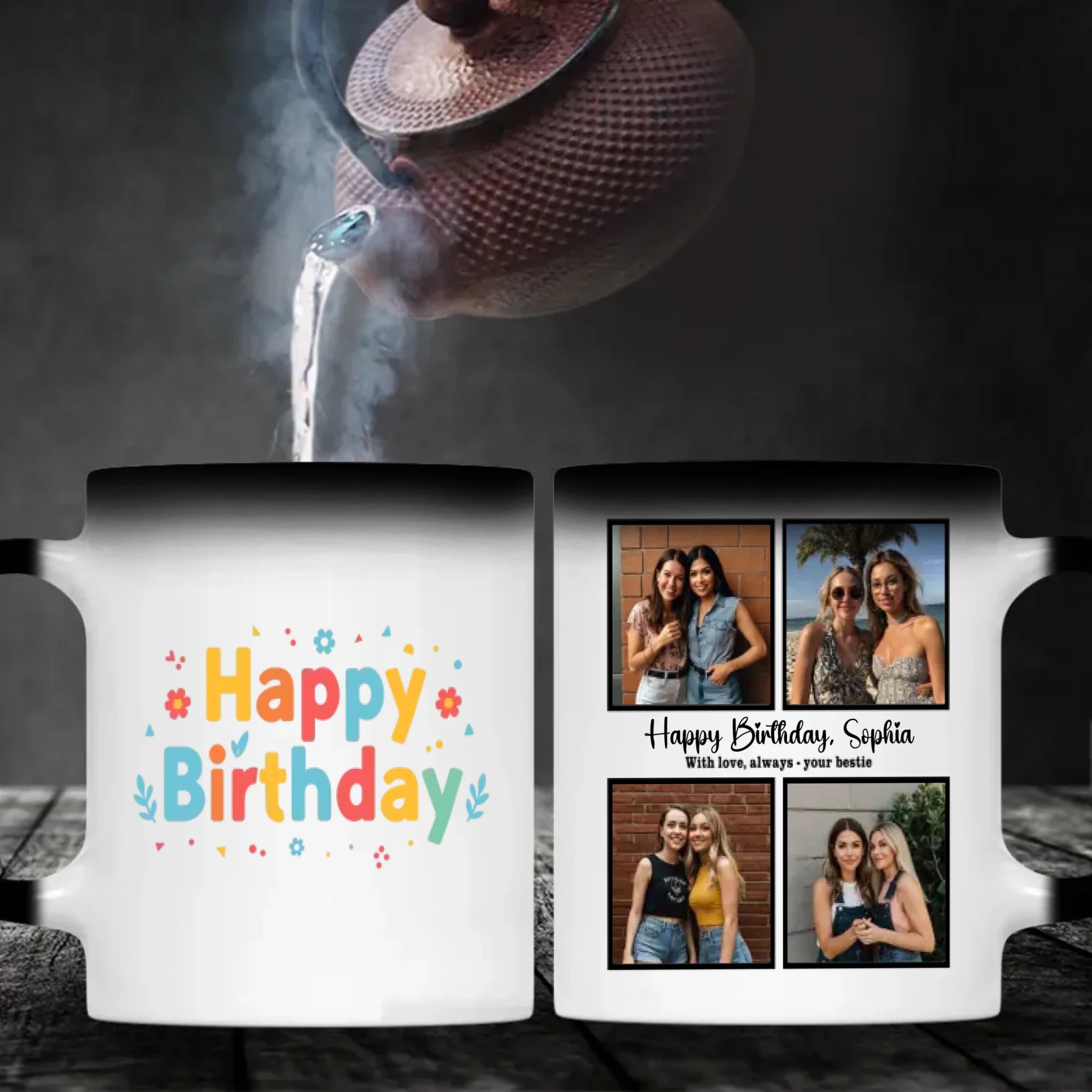 Happy Birthday Mug with Personalized Design - 89Prints