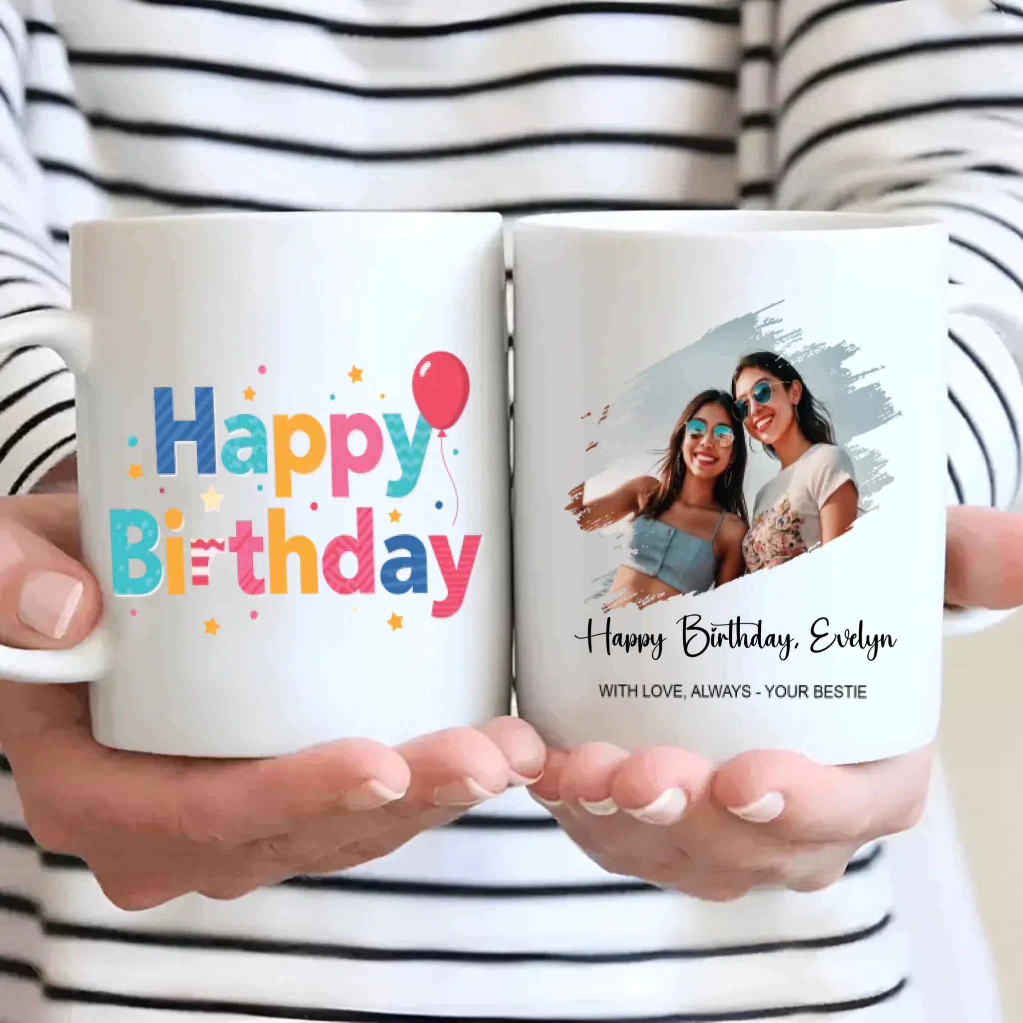 Luxury Personalized Birthday Mug – Elegant Custom Gift with Name - 89Prints
