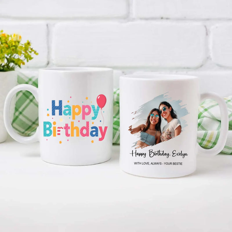 Luxury Personalized Birthday Mug – Elegant Custom Gift with Name - 89Prints