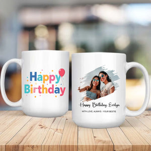 Luxury Personalized Birthday Mug – Elegant Custom Gift with Name - 89Prints