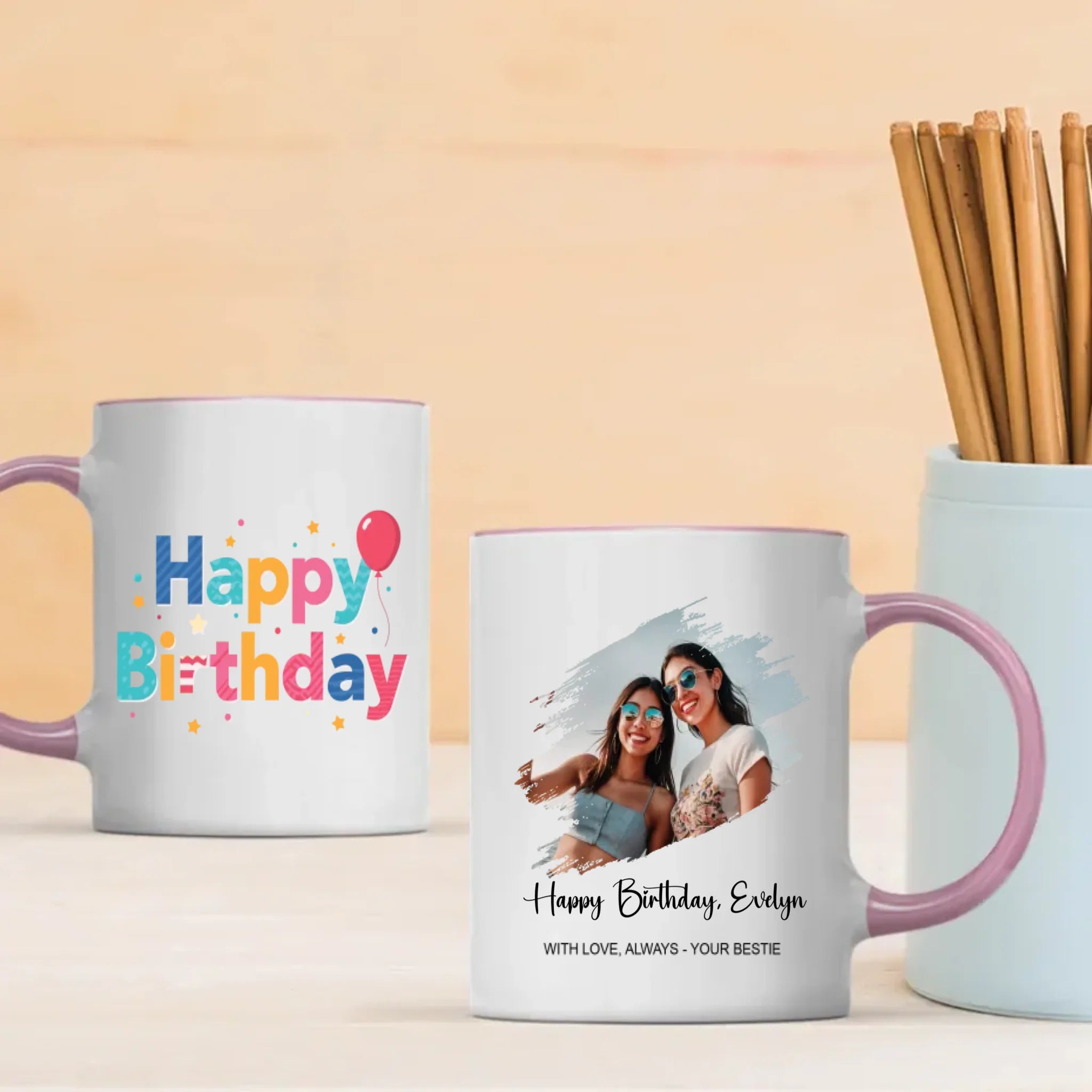 Luxury Personalized Birthday Mug – Elegant Custom Gift with Name - 89Prints
