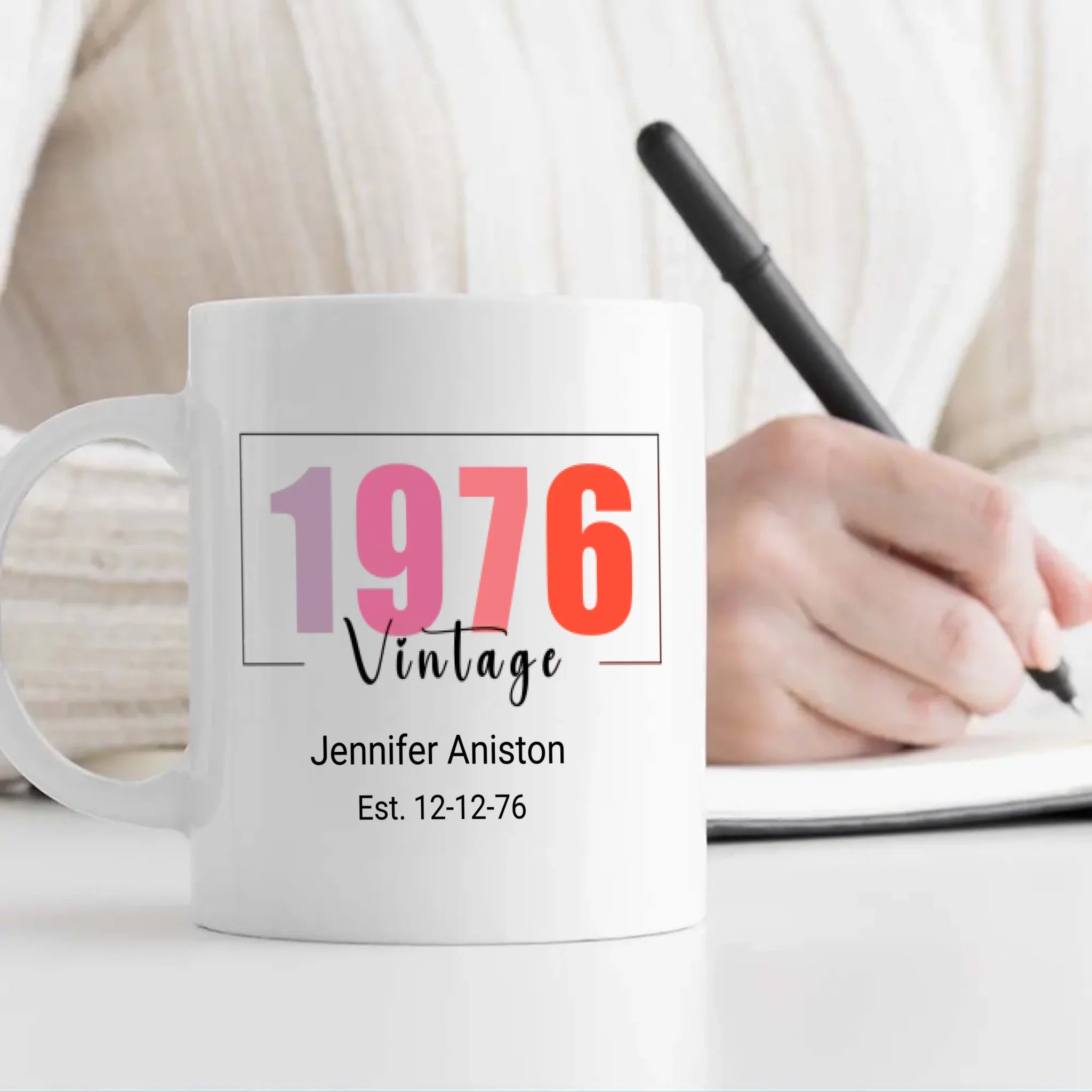 1976 Themed Birthday Mug – Personalized Retro Gift – 89Prints