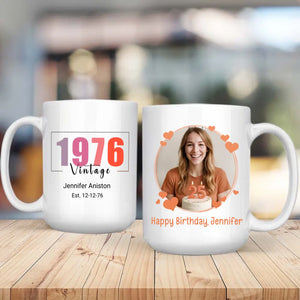1976 Themed Birthday Mug – Personalized Retro Gift – 89Prints