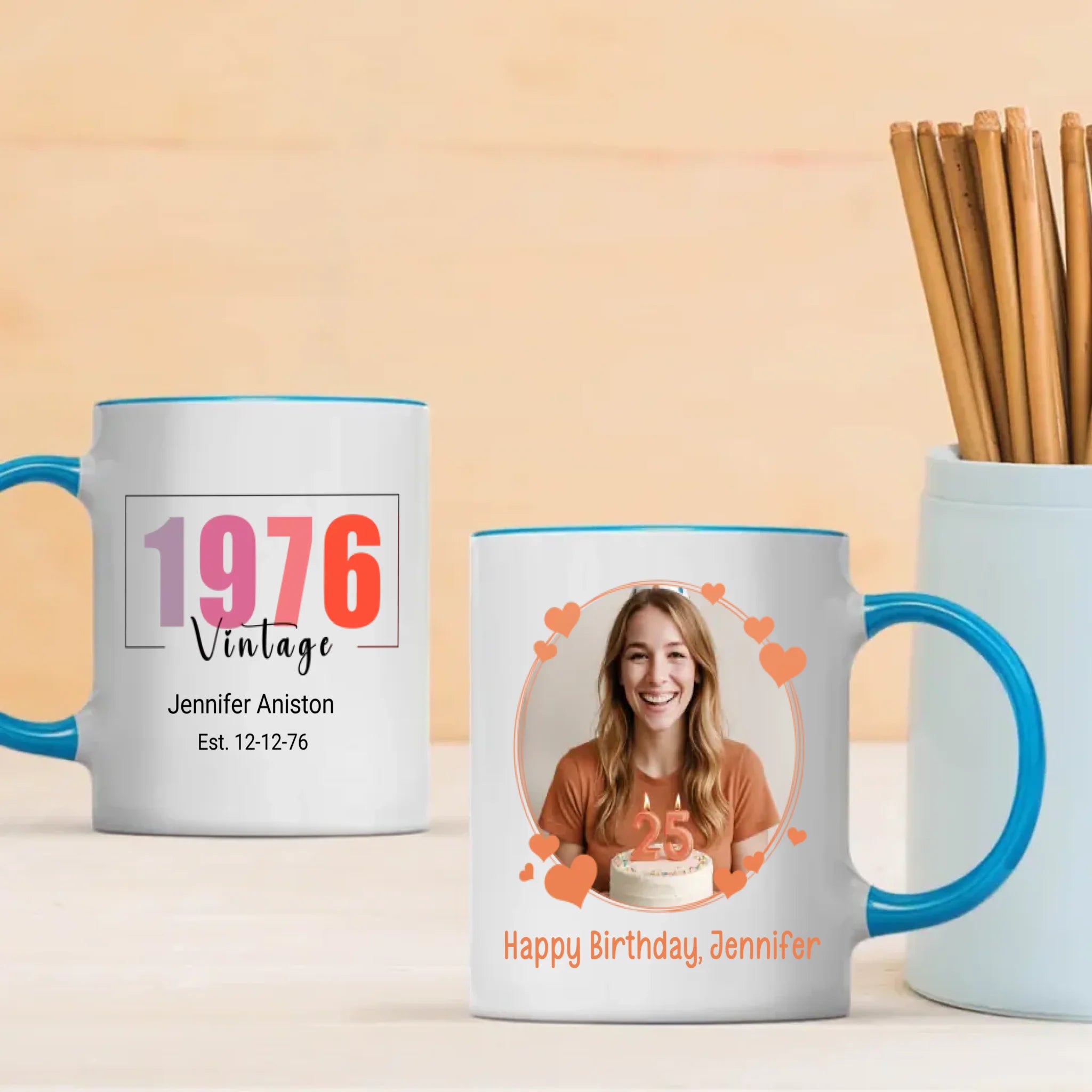 1976 Themed Birthday Mug – Personalized Retro Gift – 89Prints