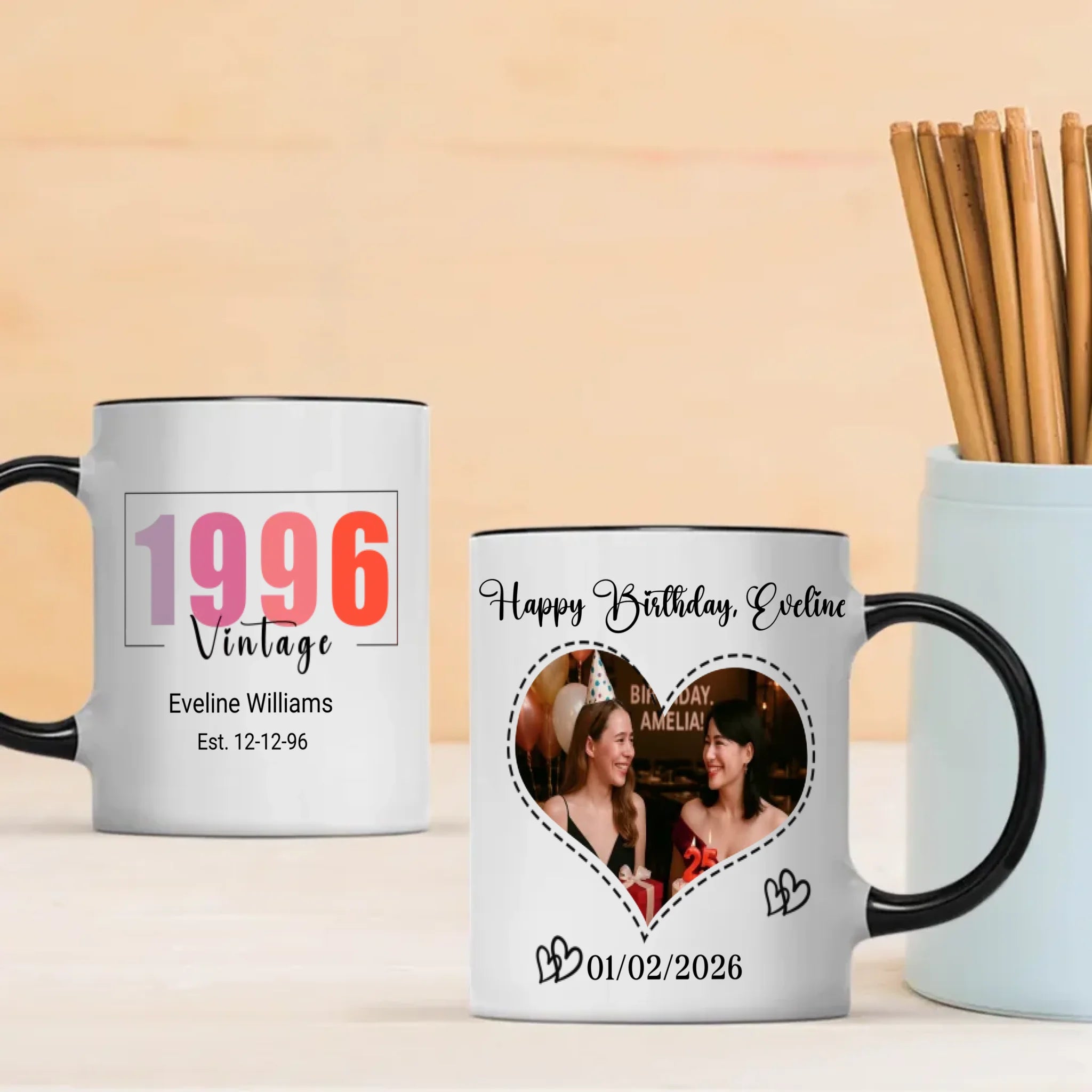 Happy Birthday Mug – Thoughtful Gift for 1996 Born - 89Prints