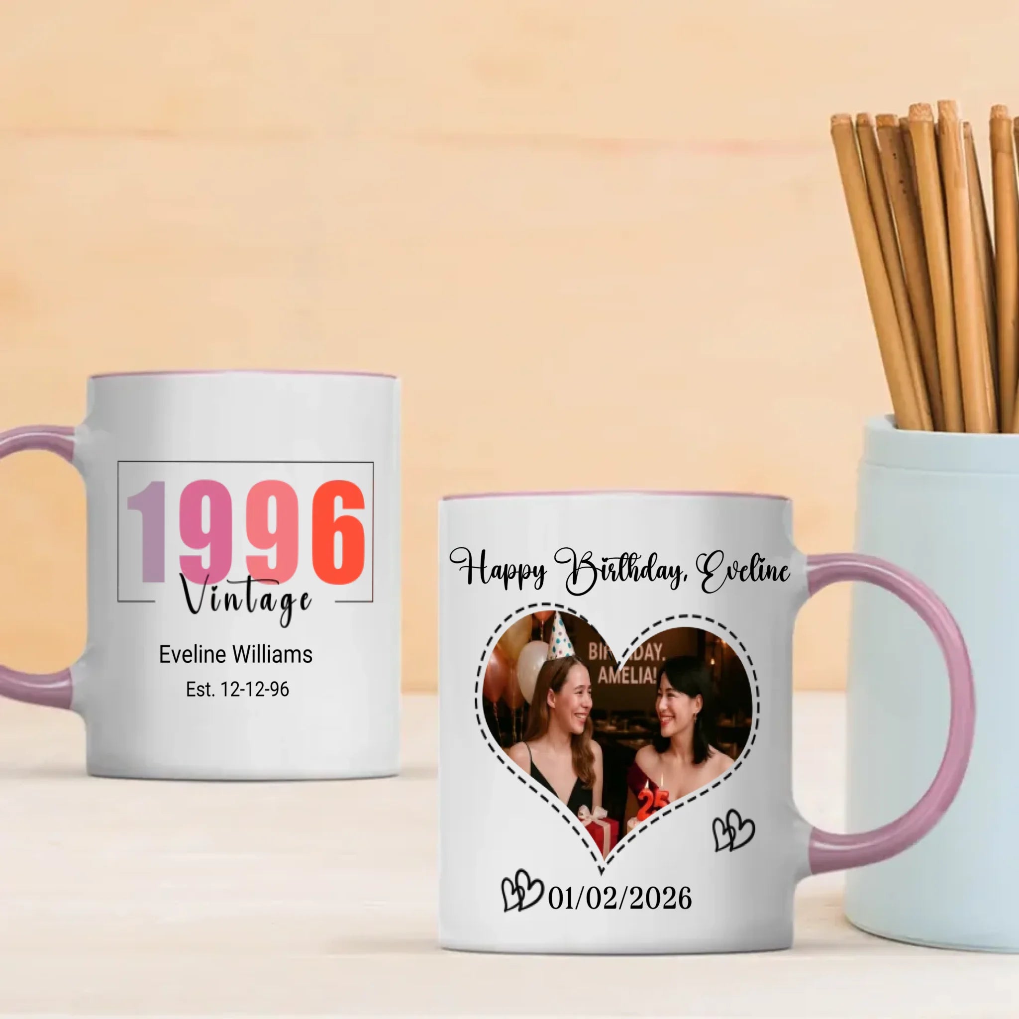 Happy Birthday Mug – Thoughtful Gift for 1996 Born - 89Prints