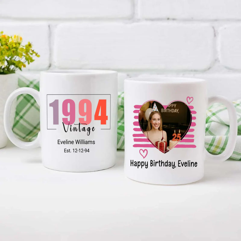 Happy Birthday Mug – Personalized Keepsake for 1994 Birthdays - 89Prints