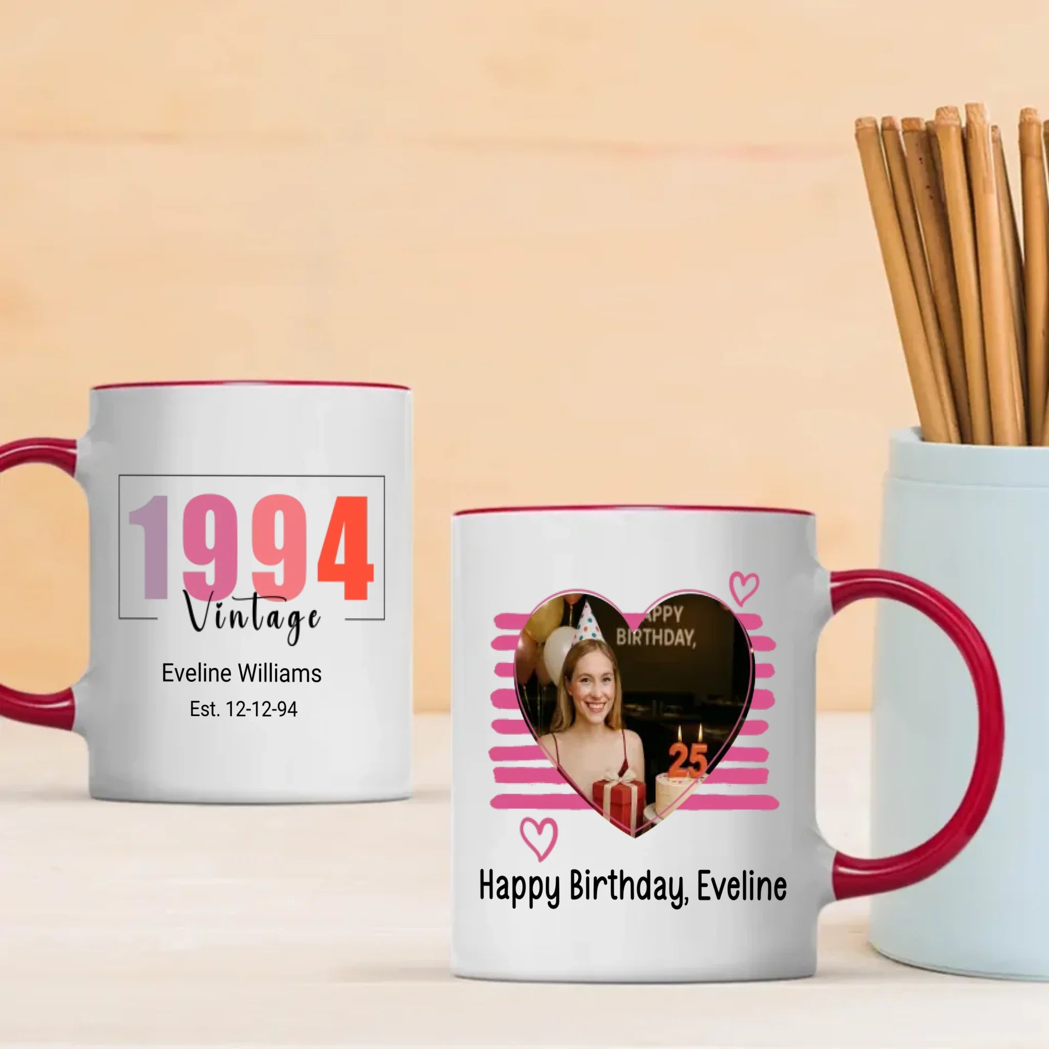 Happy Birthday Mug – Personalized Keepsake for 1994 Birthdays - 89Prints